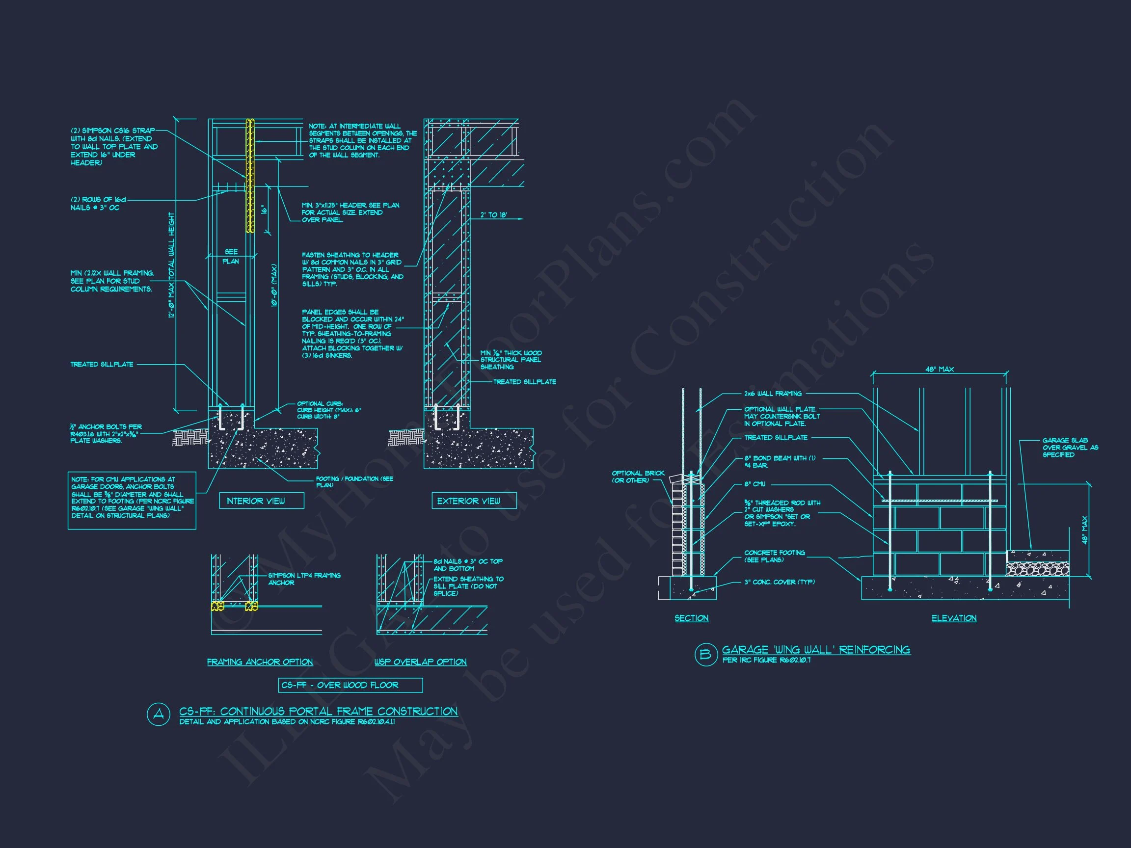 Customizable house Floor Plan with CAD Blueprints and Designs