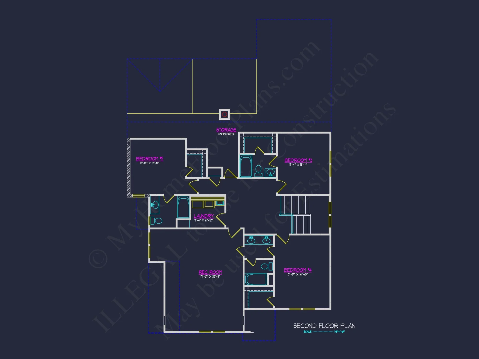Customizable house Floor Plan with CAD Blueprints and Designs