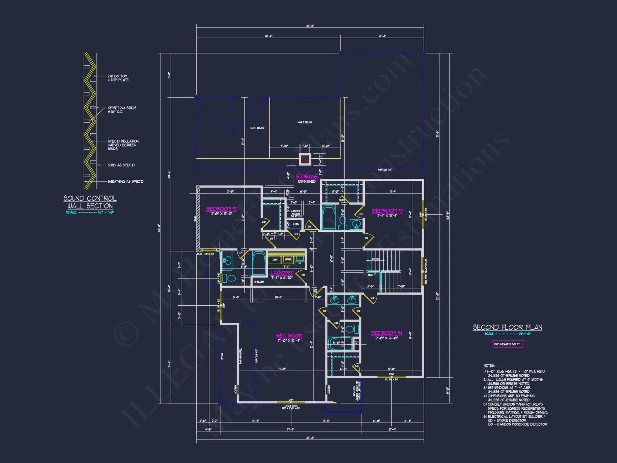 Customizable house Floor Plan with CAD Blueprints and Designs