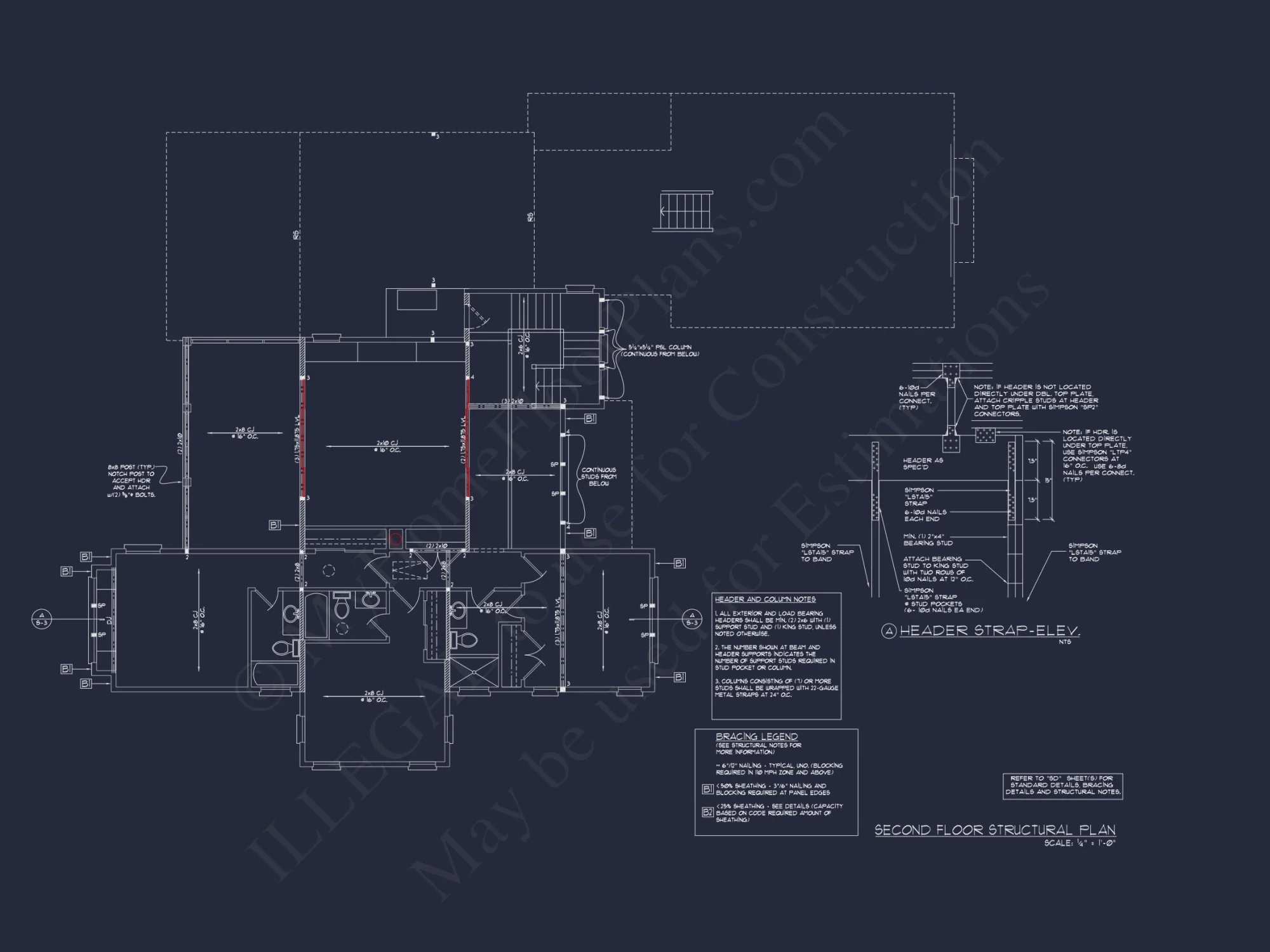 Elegant house CAD Plans with 4 Bedrooms & Craftsman Style Design