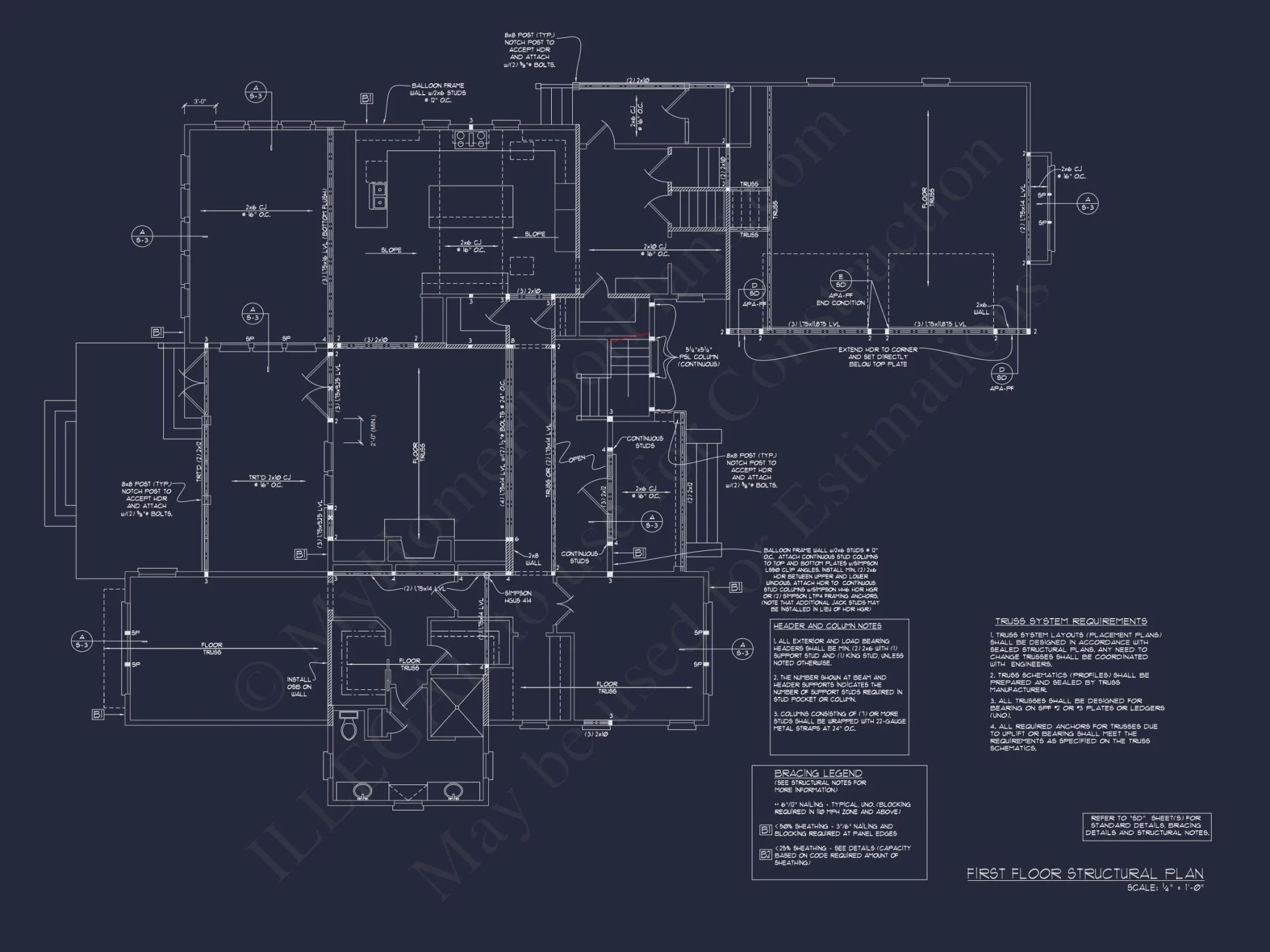 Elegant house CAD Plans with 4 Bedrooms & Craftsman Style Design
