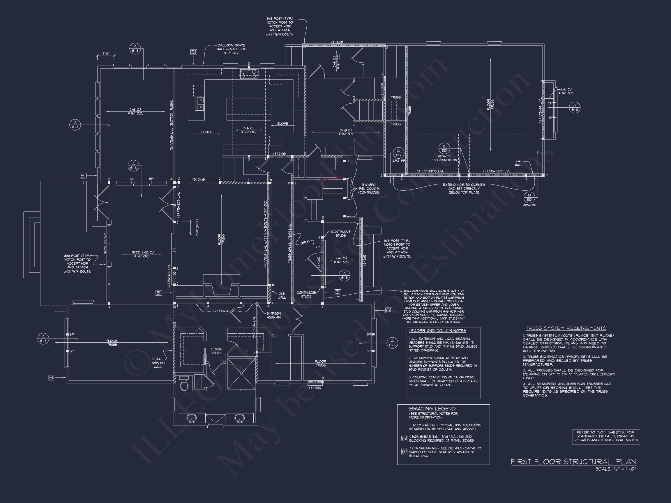 13-1218 HOUSE PLAN - Elegant House CAD Plans with 4 Bedrooms & Craftsman Style Design 10 Elegant house CAD Plans with 4 Bedrooms & Craftsman Style Design