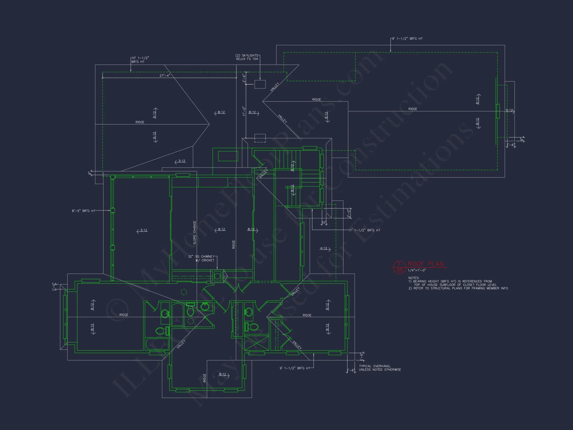 Elegant house CAD Plans with 4 Bedrooms & Craftsman Style Design