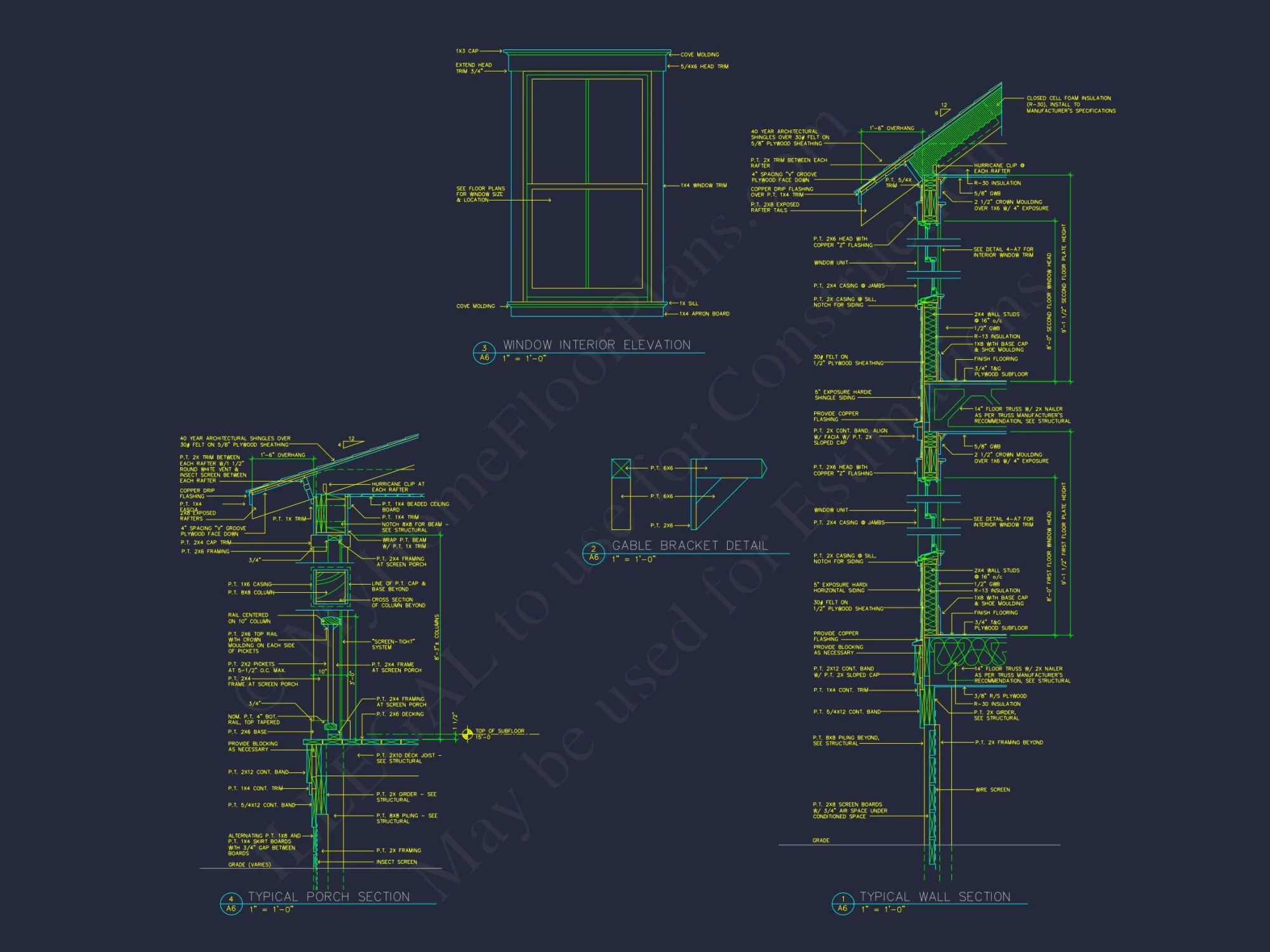 Charming Cottage house Plan with Detailed Architecture