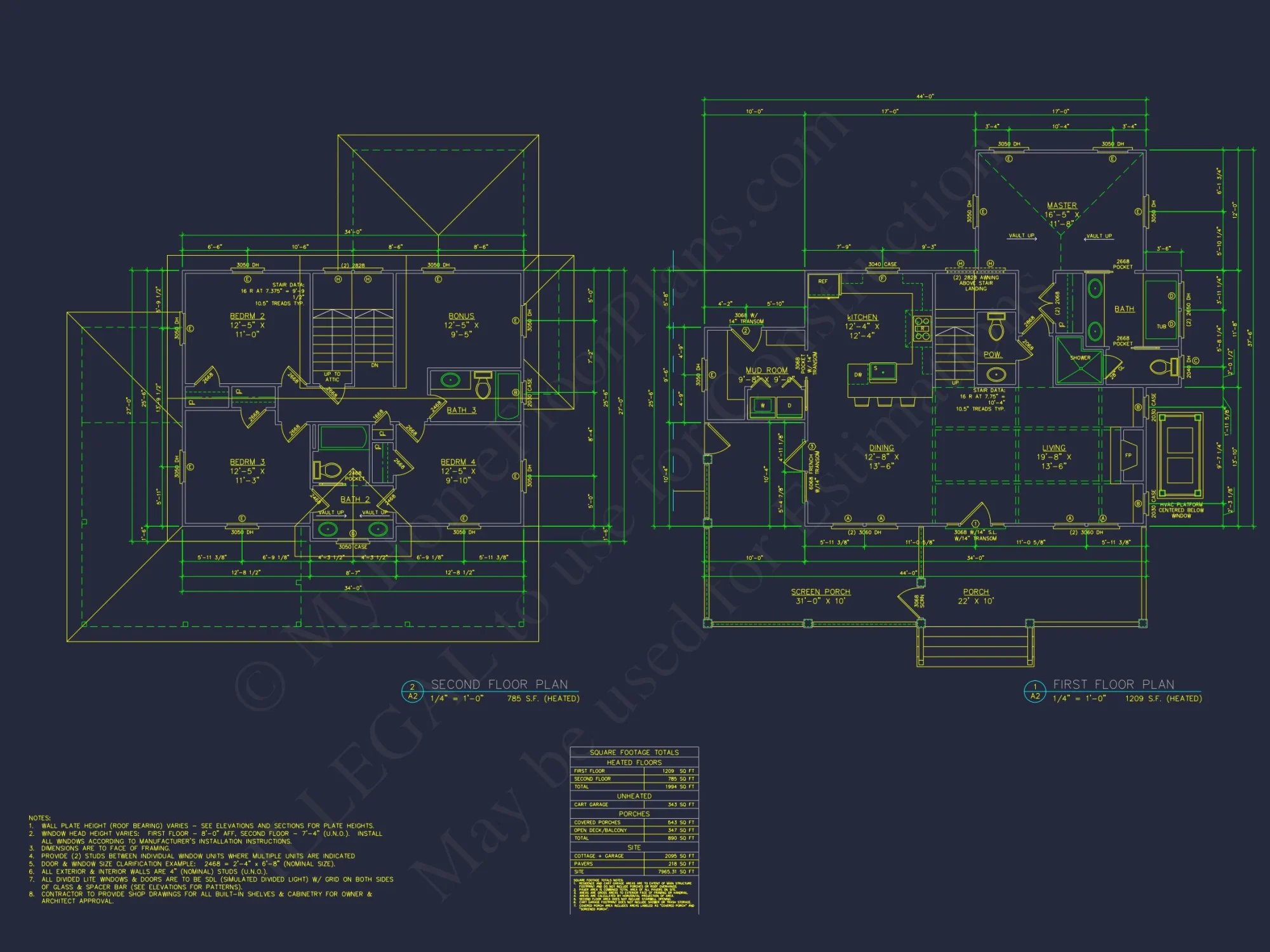 Charming Cottage house Plan with Detailed Architecture