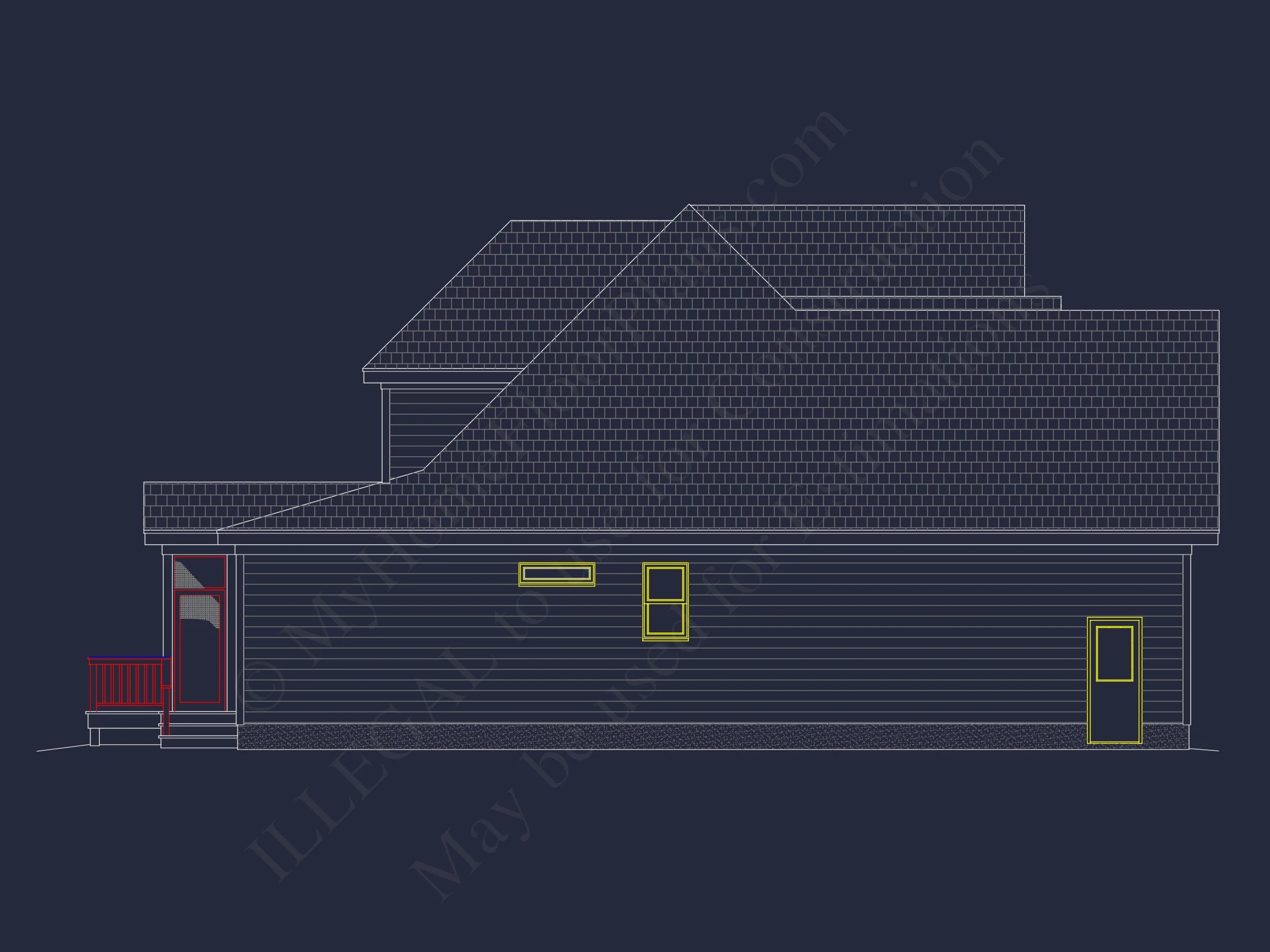 13-1212 HOUSE PLAN - Well-Designed House Floor Plan – Blueprint CAD Architecture 6 Well-Designed house Floor Plan – Blueprint CAD Architecture