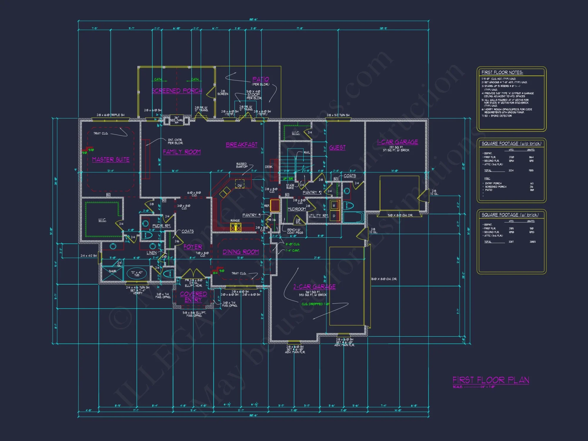 Timeless house Floor Plan: 2-Story CAD Designs & Blueprint