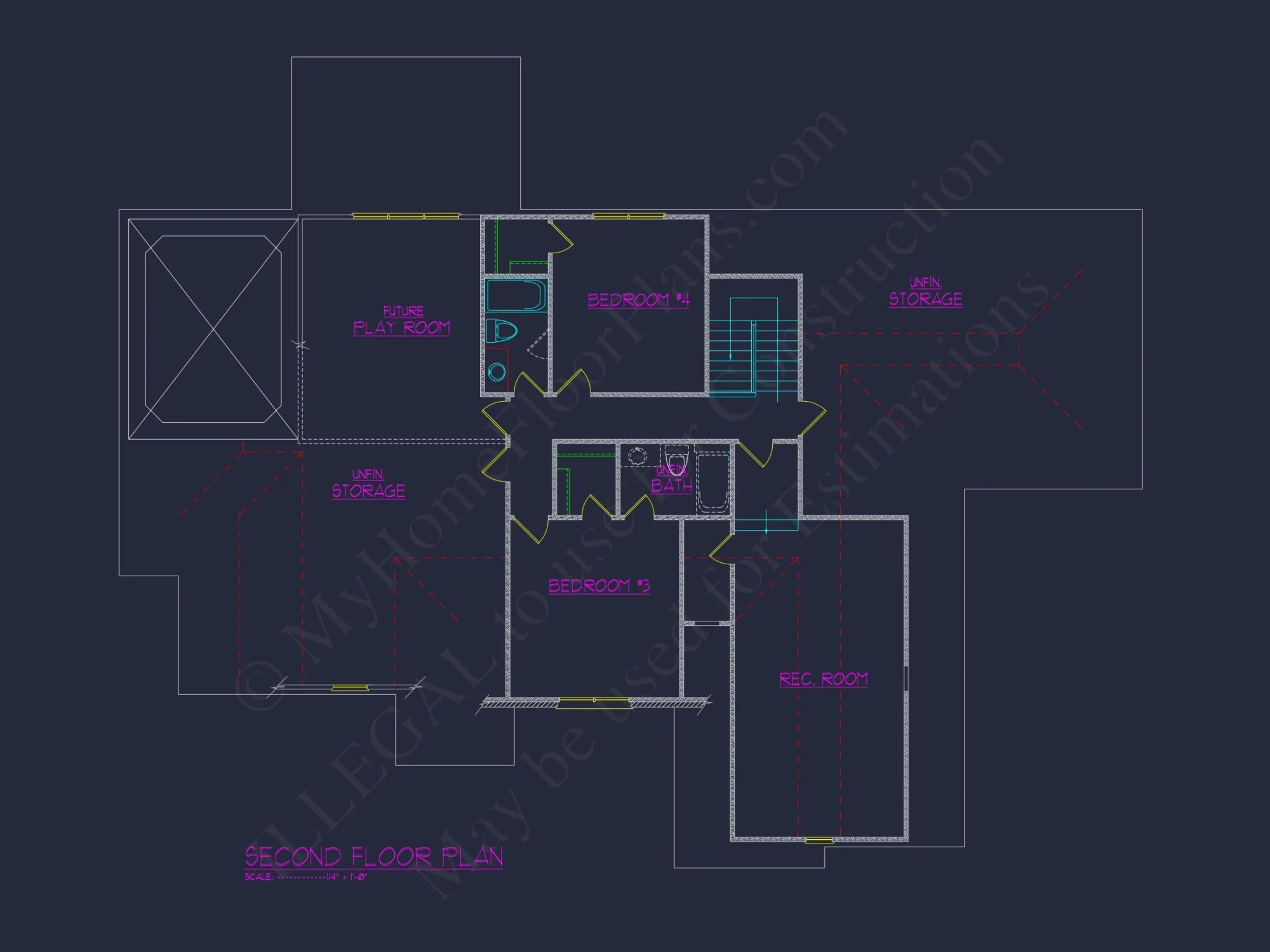 Timeless house Floor Plan: 2-Story CAD Designs & Blueprint