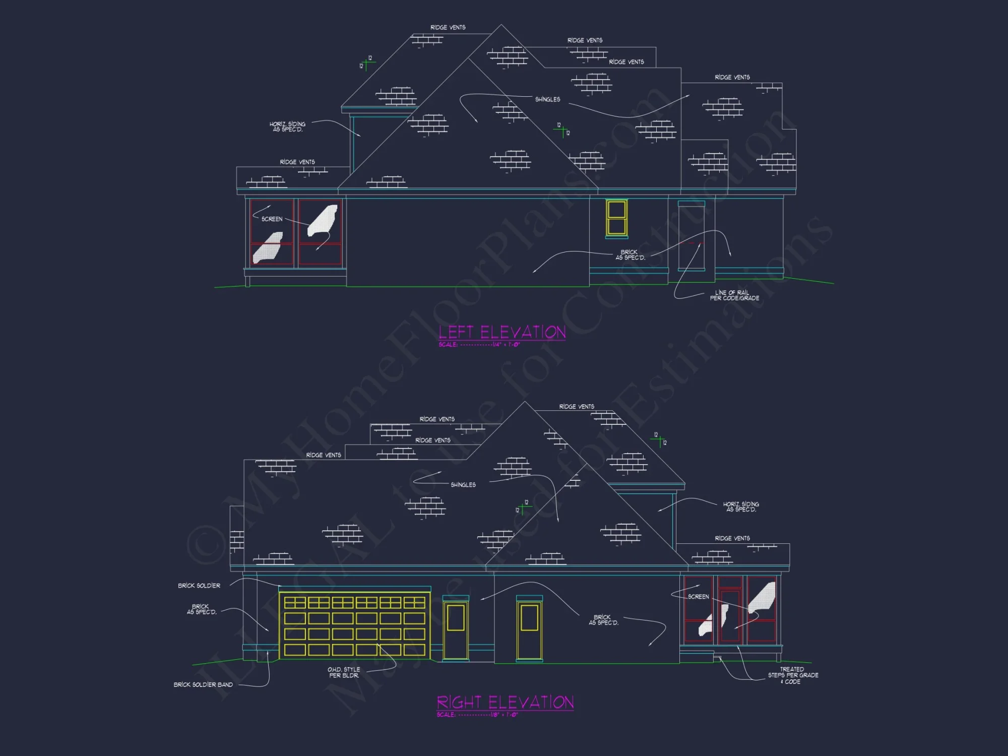 Timeless house Floor Plan: 2-Story CAD Designs & Blueprint