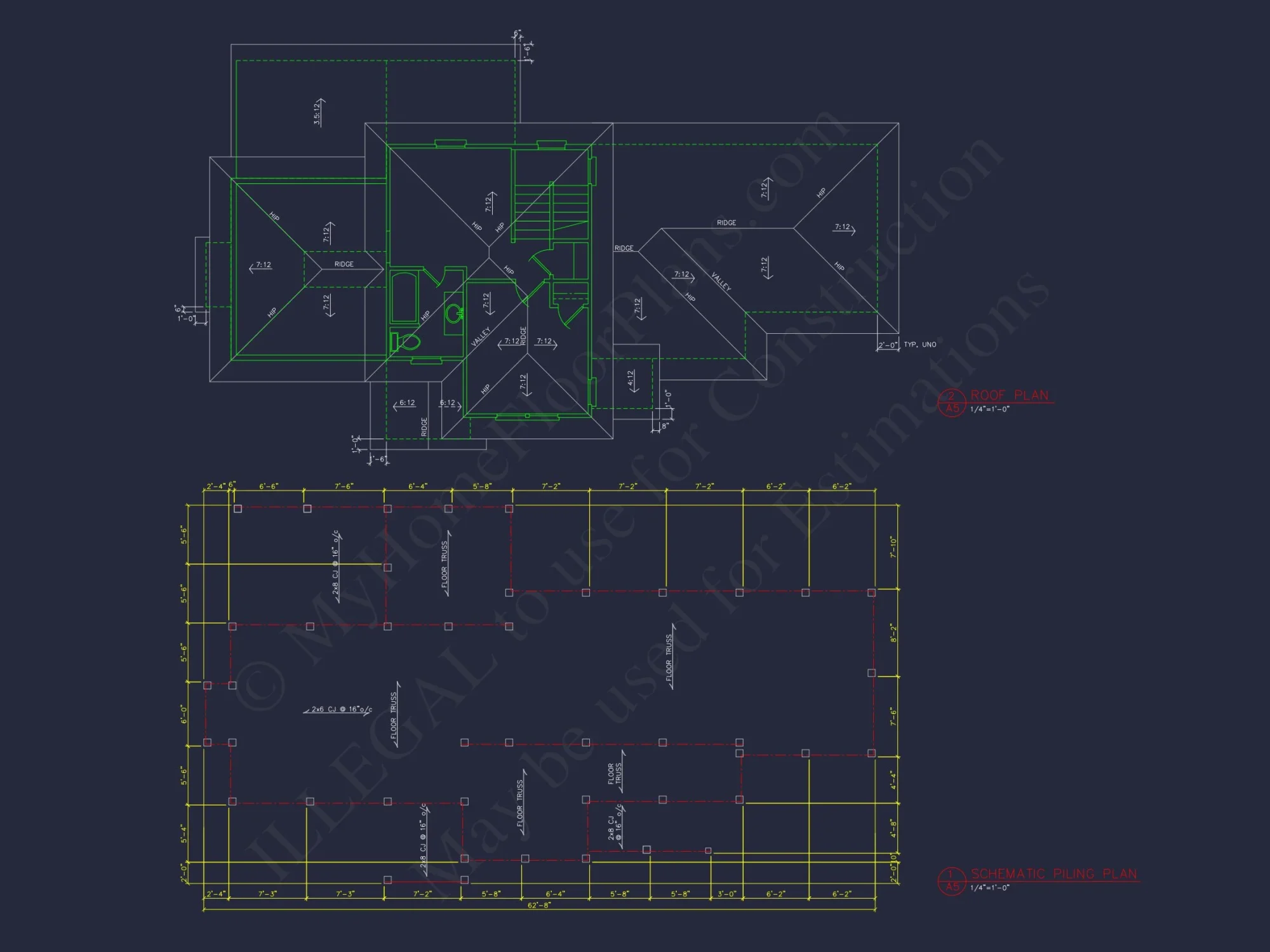 Elegant house Plan with Floor Plan and CAD Architectural Designs