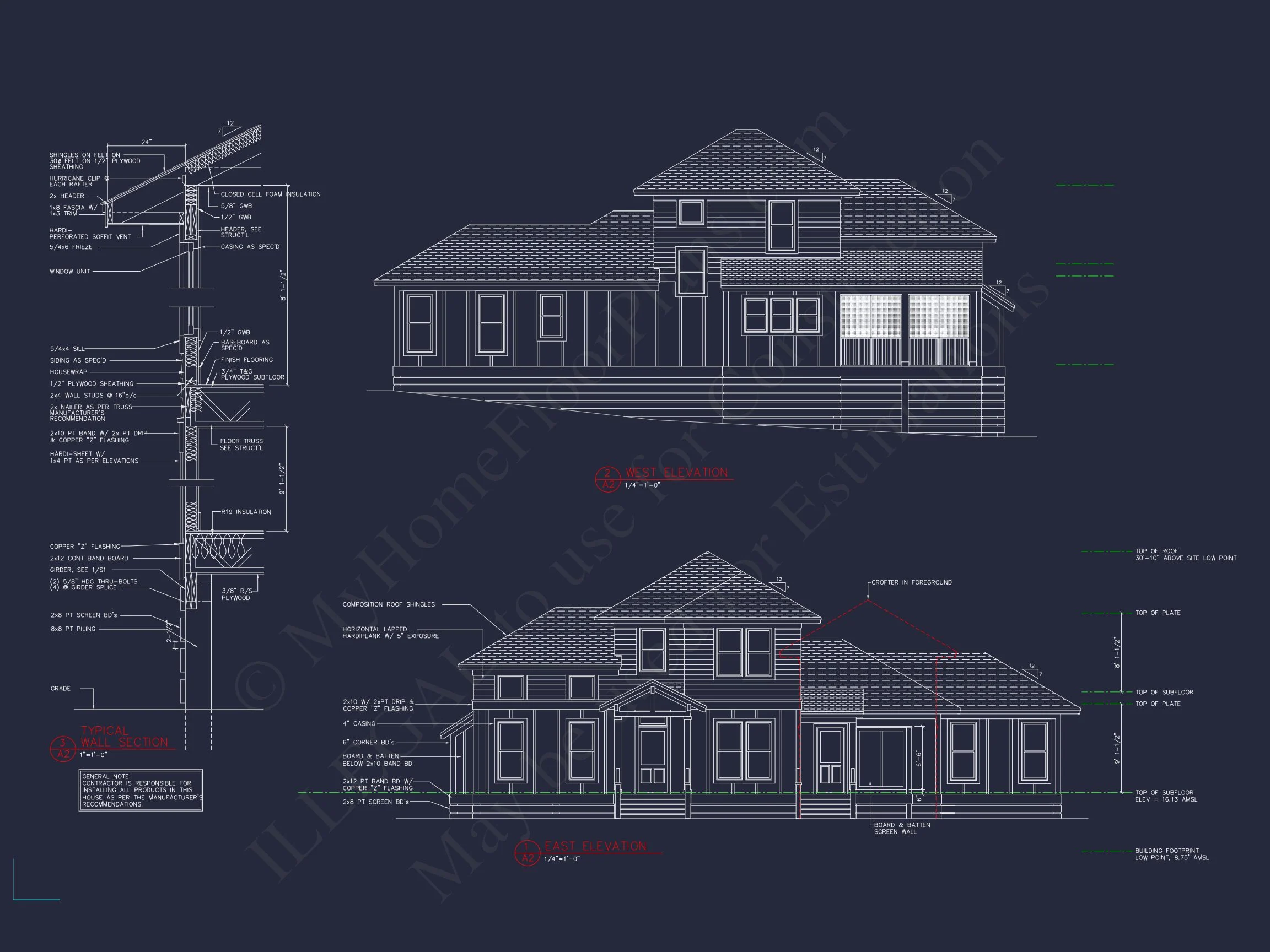 13-1199 HOUSE PLAN - Elegant House Plan with Floor Plan and CAD Architectural Designs 3 Elegant house Plan with Floor Plan and CAD Architectural Designs