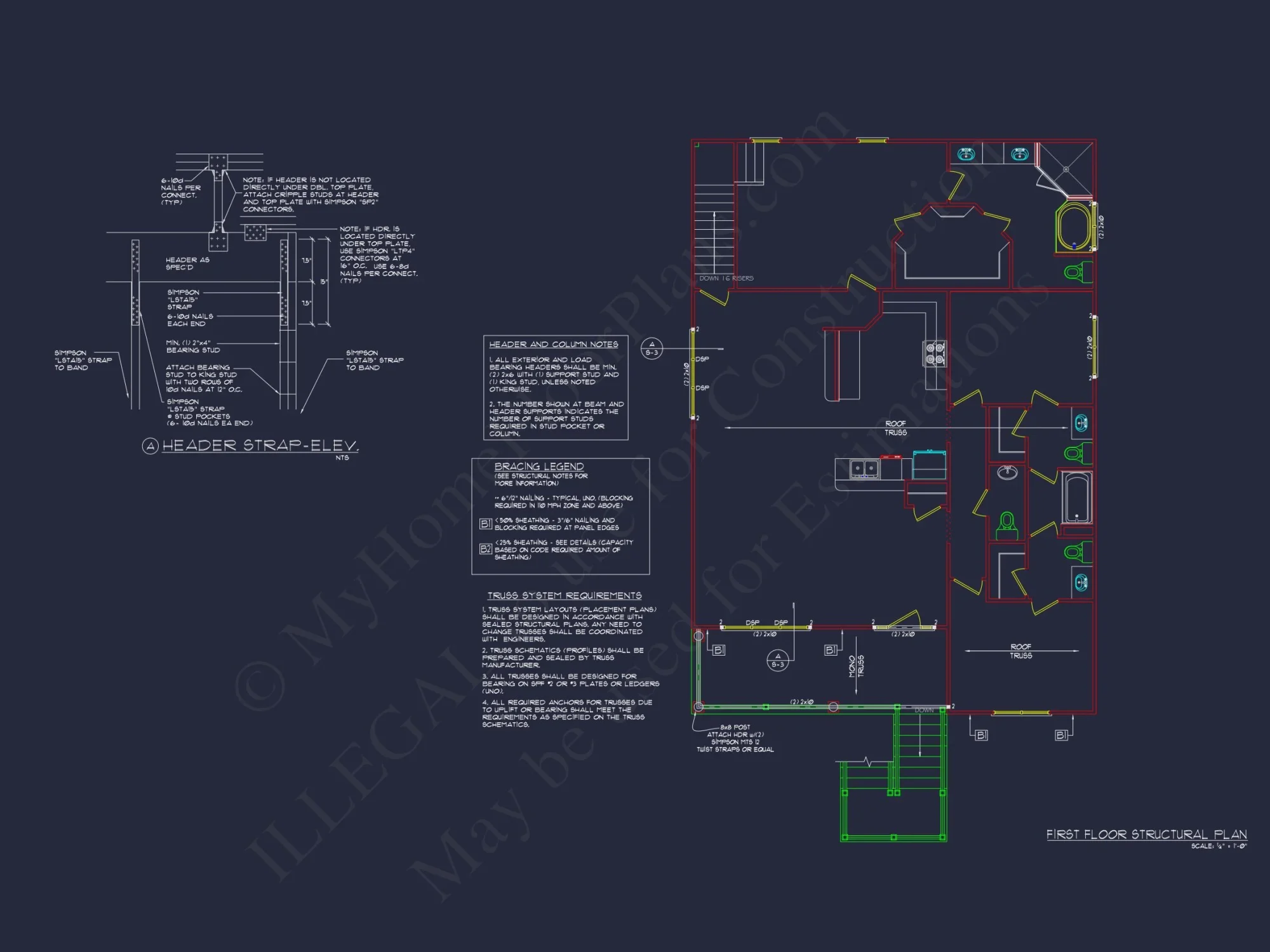 Beach house Plan with Coastal Design and 1.5 Floor Layout