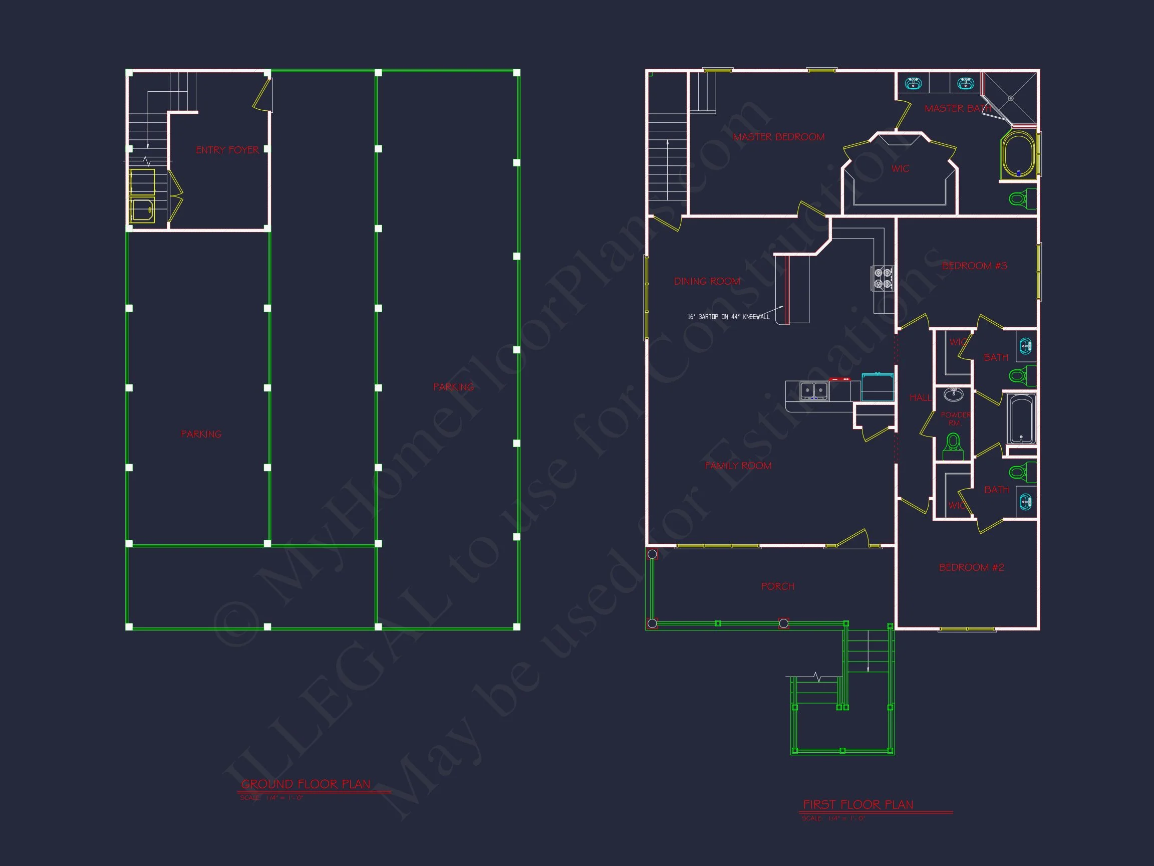13-1198 HOUSE PLAN - Beach House Plan with Coastal Design and 1.5 Floor Layout 5 Beach house Plan with Coastal Design and 1.5 Floor Layout