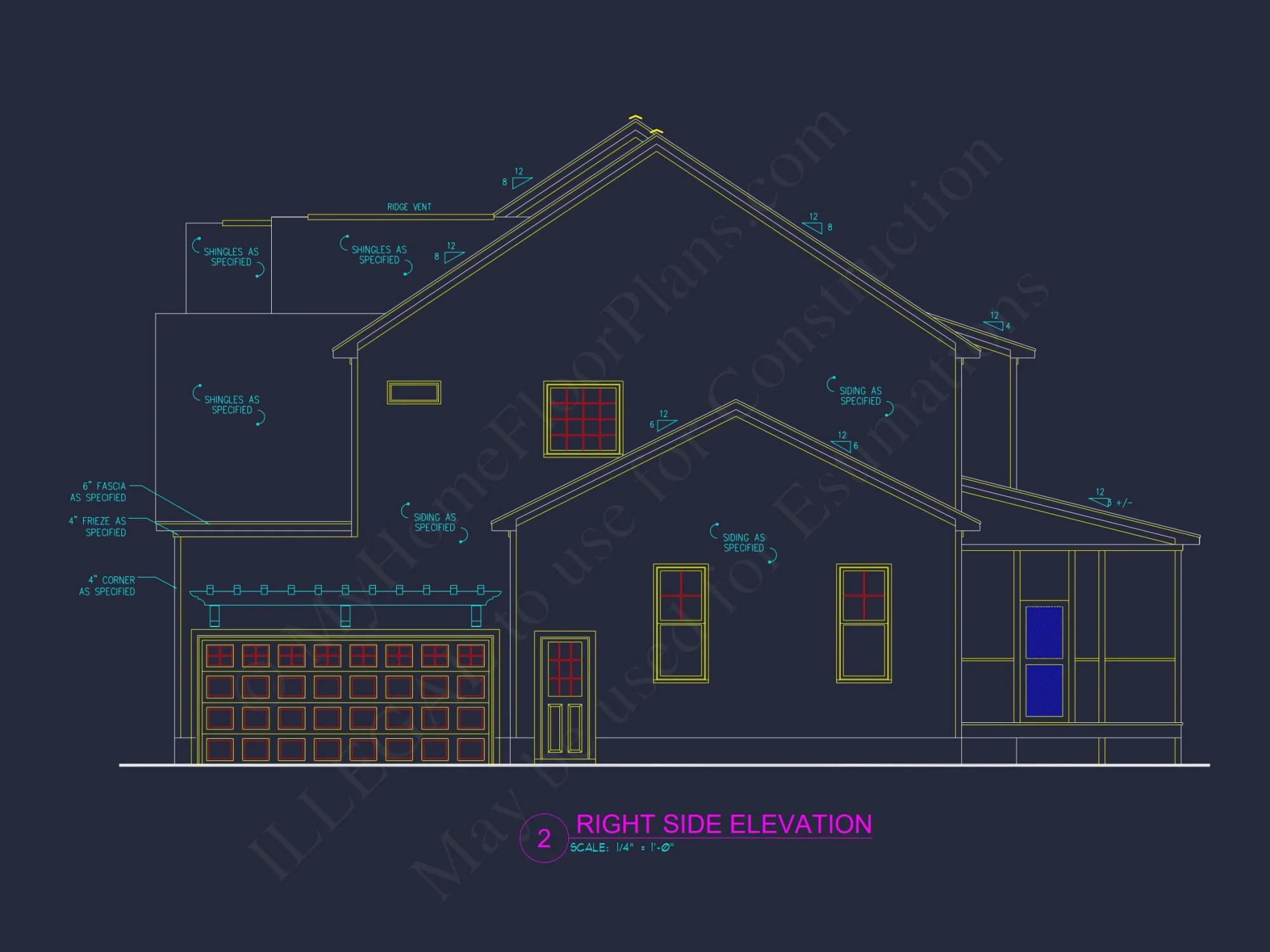 Modern Craftsman house Plan: Architectural Blueprint Designs