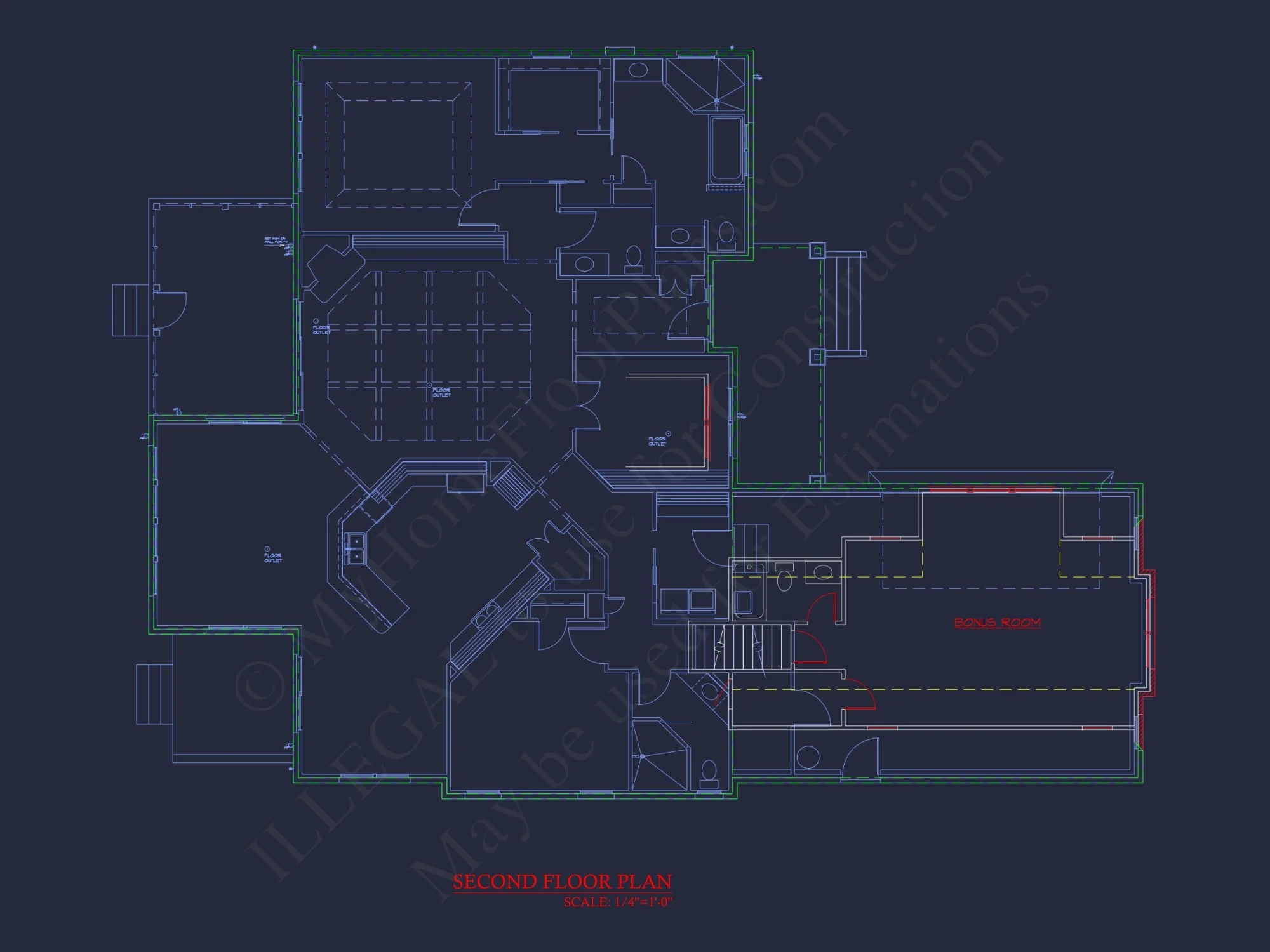 Beautiful 2-Story house Plan with CAD Blueprints and Modern Designs