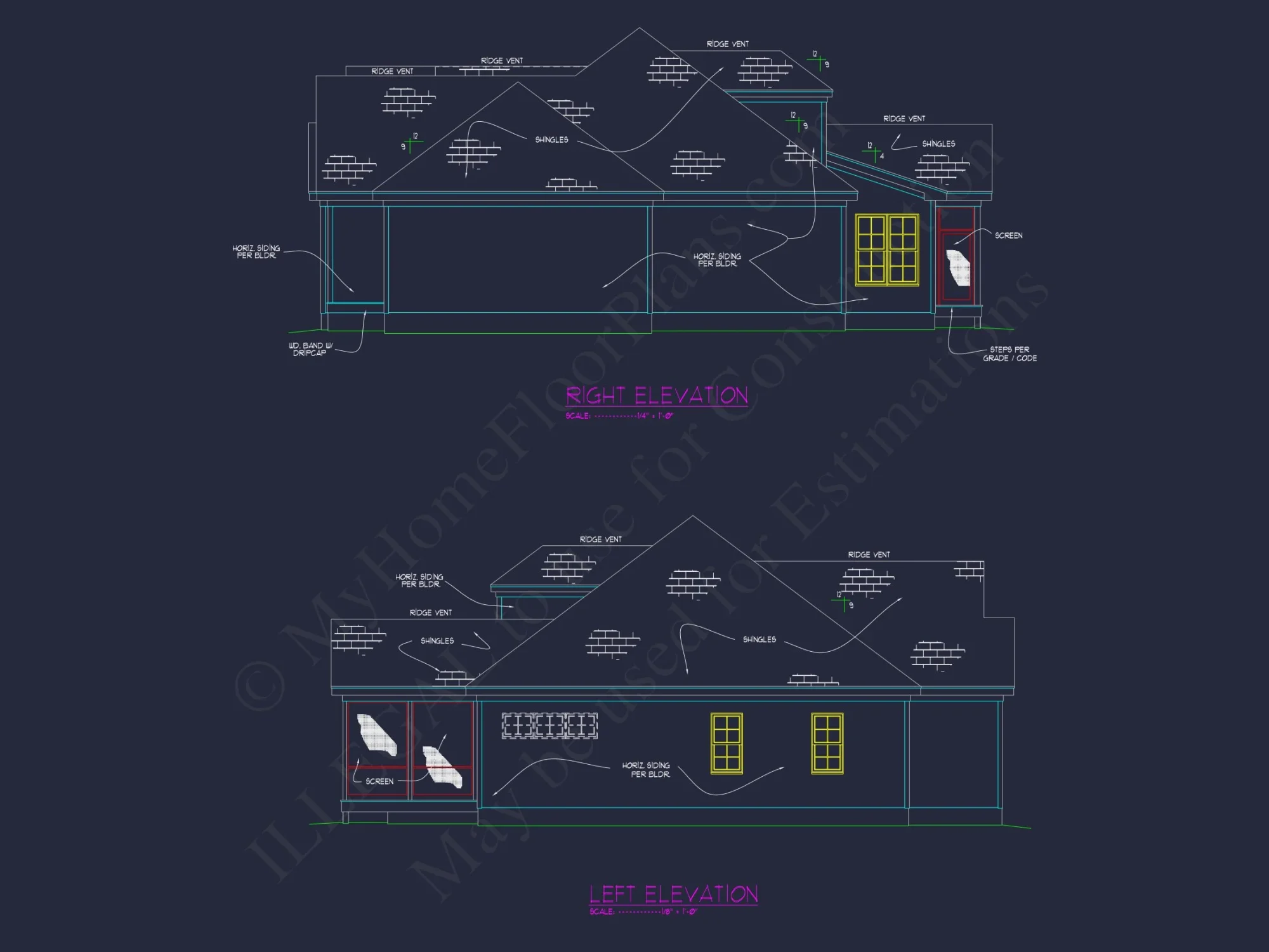 Versatile house Plan with CAD Designs Featuring 4 Beds, 3 Baths