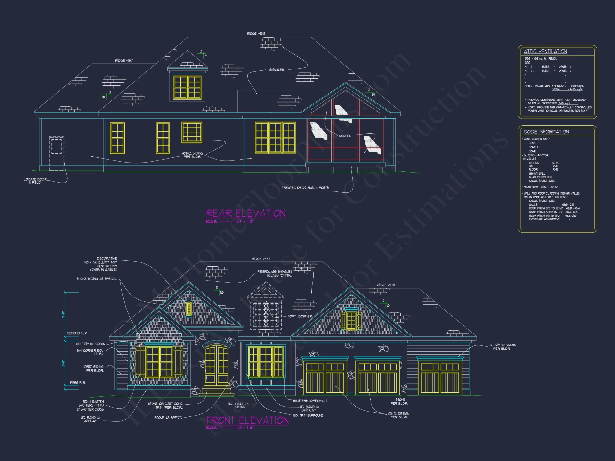 Versatile house Plan with CAD Designs Featuring 4 Beds, 3 Baths