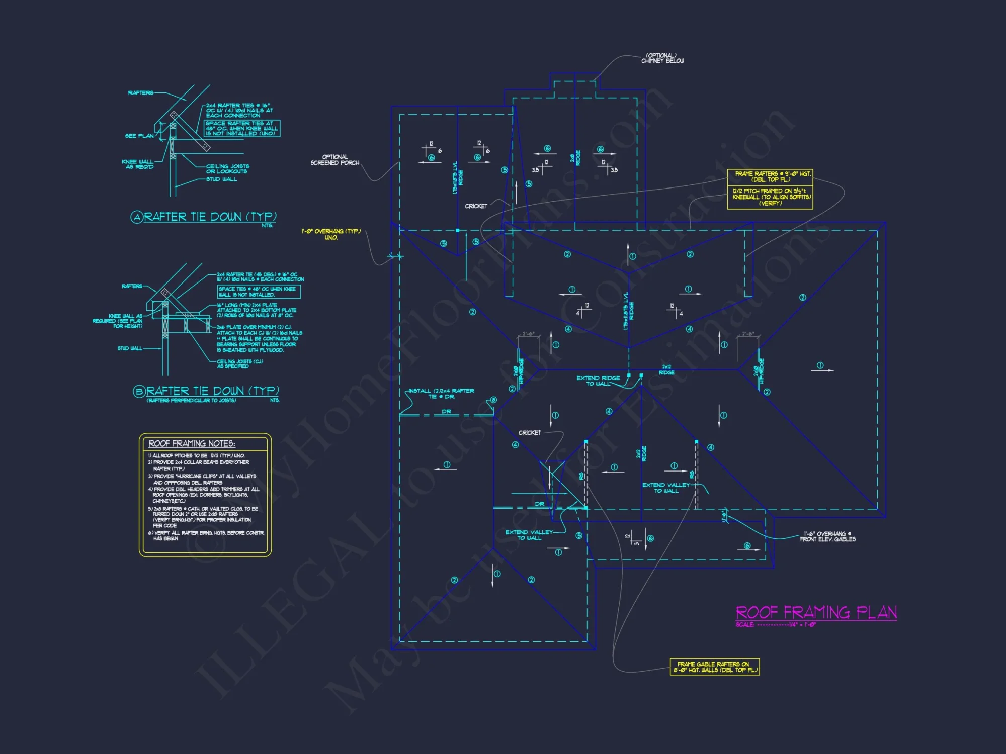 Classic 1.5 Story house Plan with Detailed CAD Floor Designs
