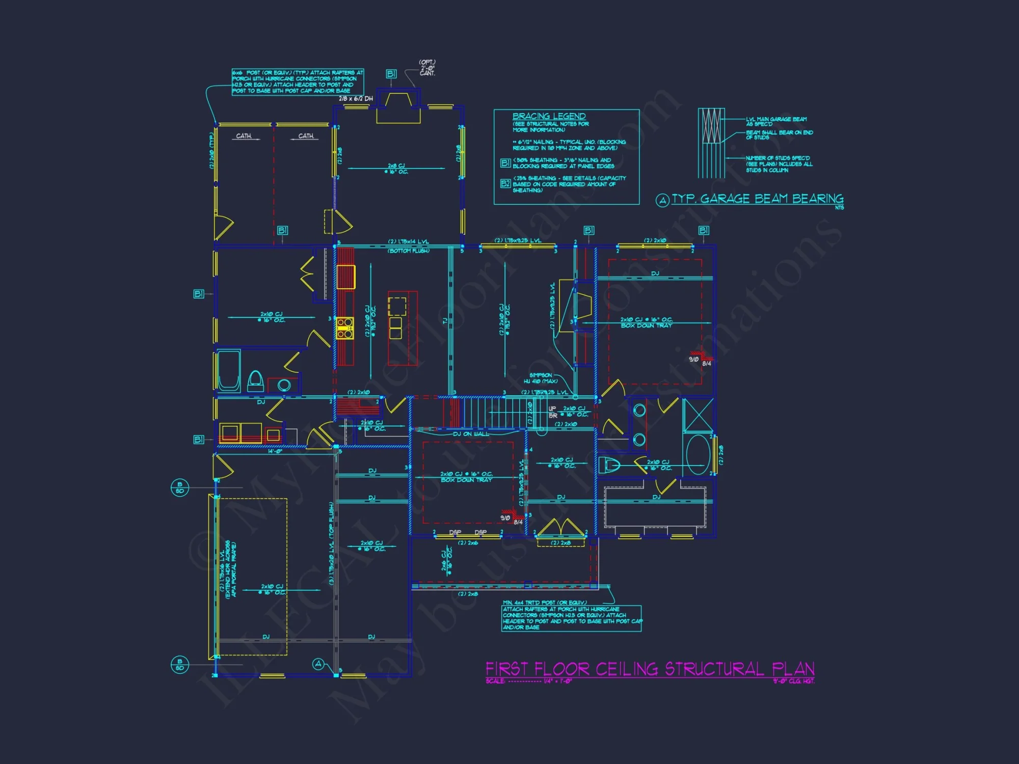 Classic 1.5 Story house Plan with Detailed CAD Floor Designs