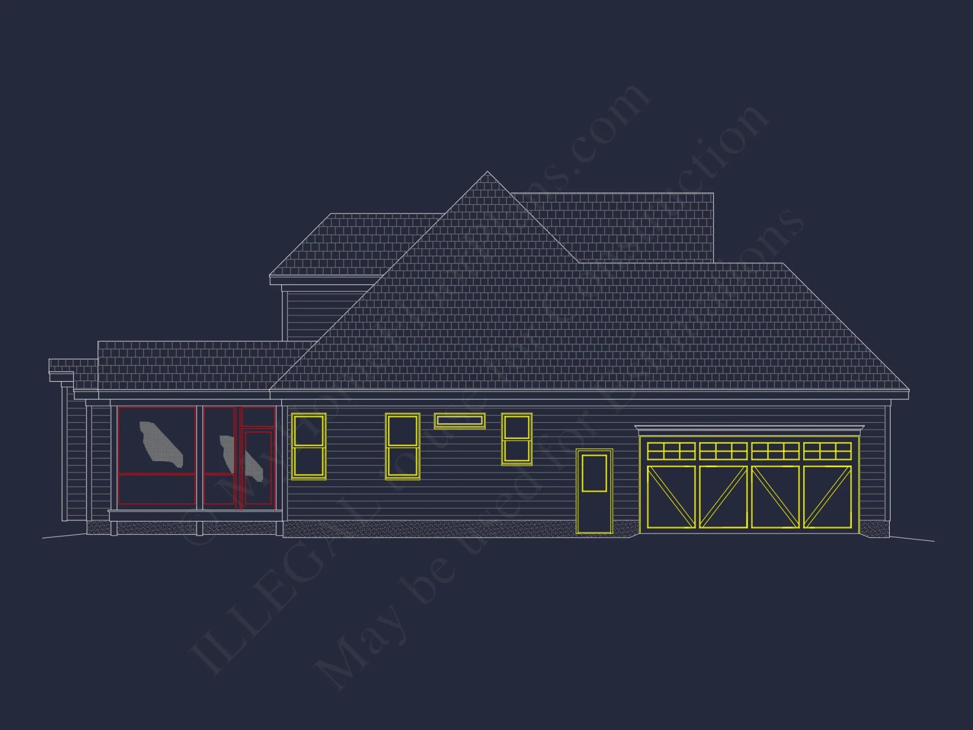 Classic 1.5 Story house Plan with Detailed CAD Floor Designs