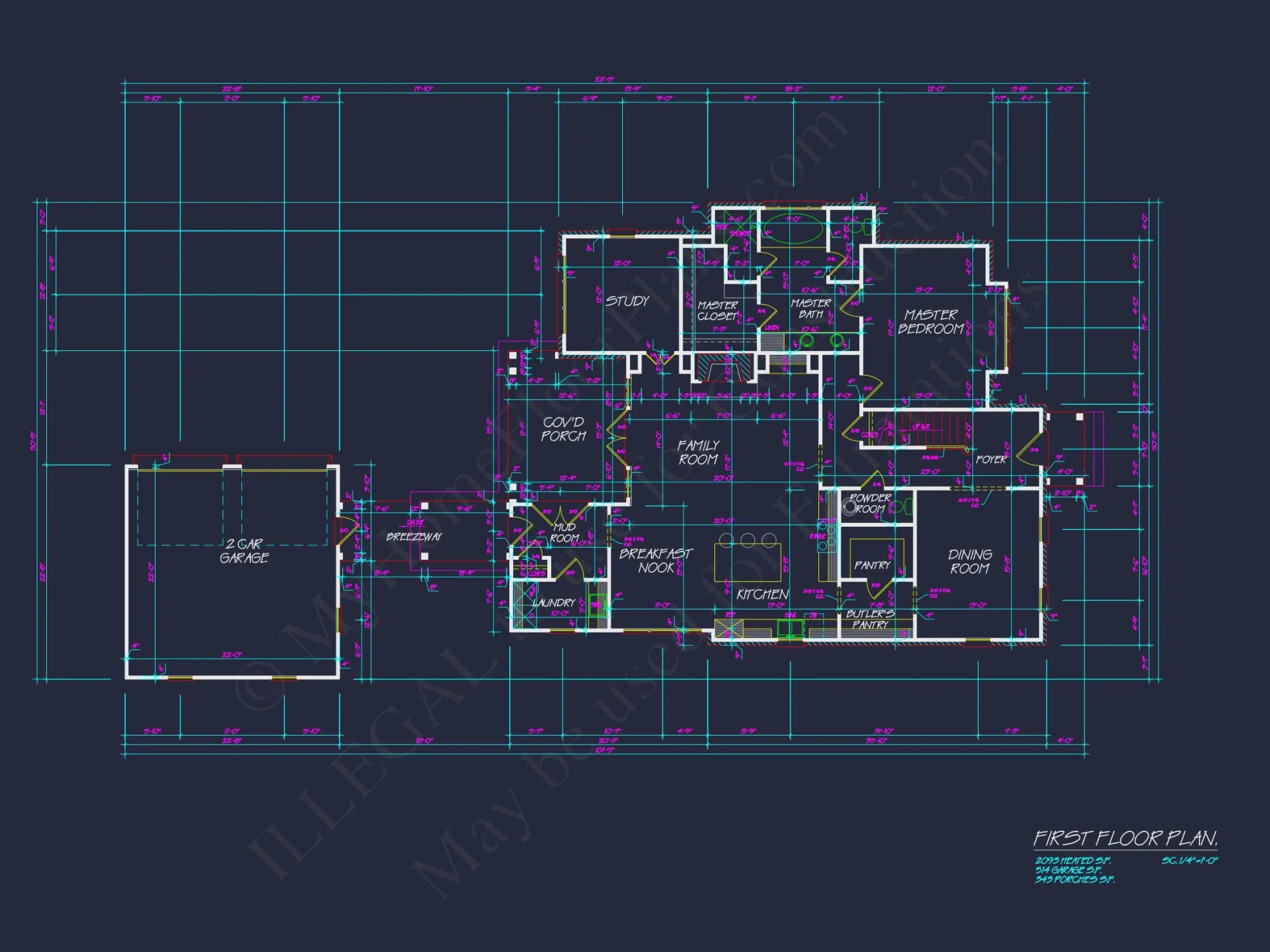 Elegant house Plan with 2-Story Floor Plan, CAD, and Designs