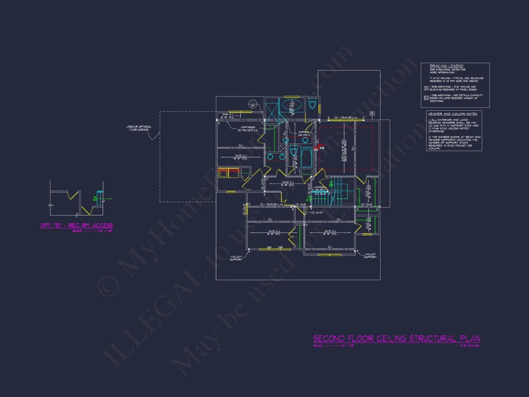 Craftsman house Design with 2-Story Floor Plan and CAD Details
