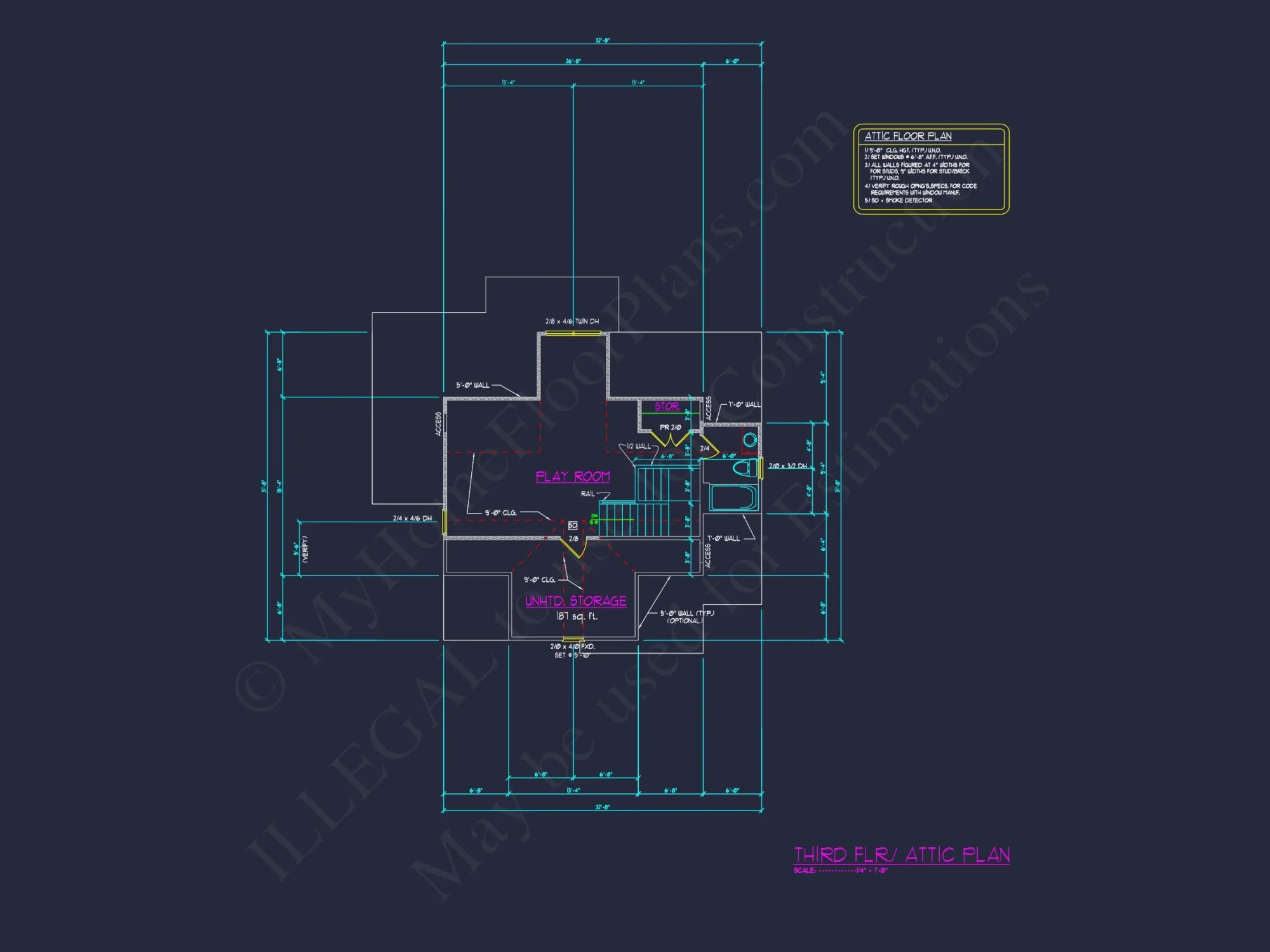Craftsman house Design with 2-Story Floor Plan and CAD Details