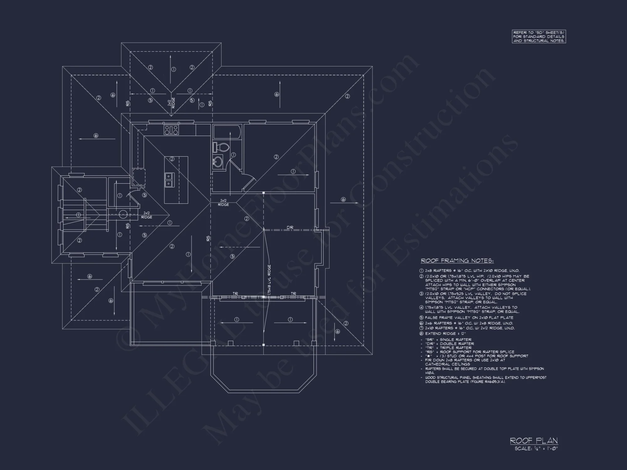 Modern Beach House Floor Plan with CAD Architecture Designs