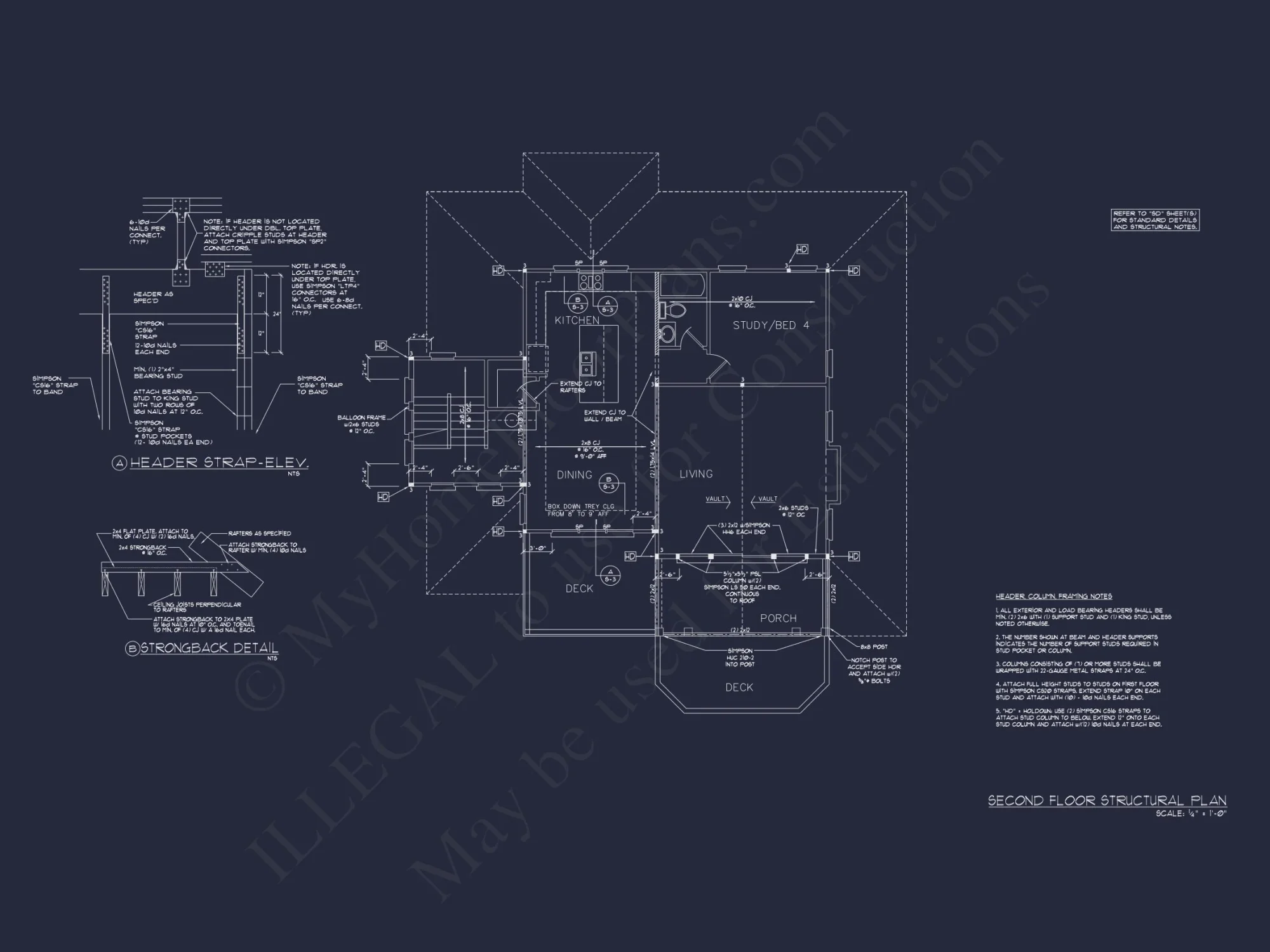 Modern Beach House Floor Plan with CAD Architecture Designs