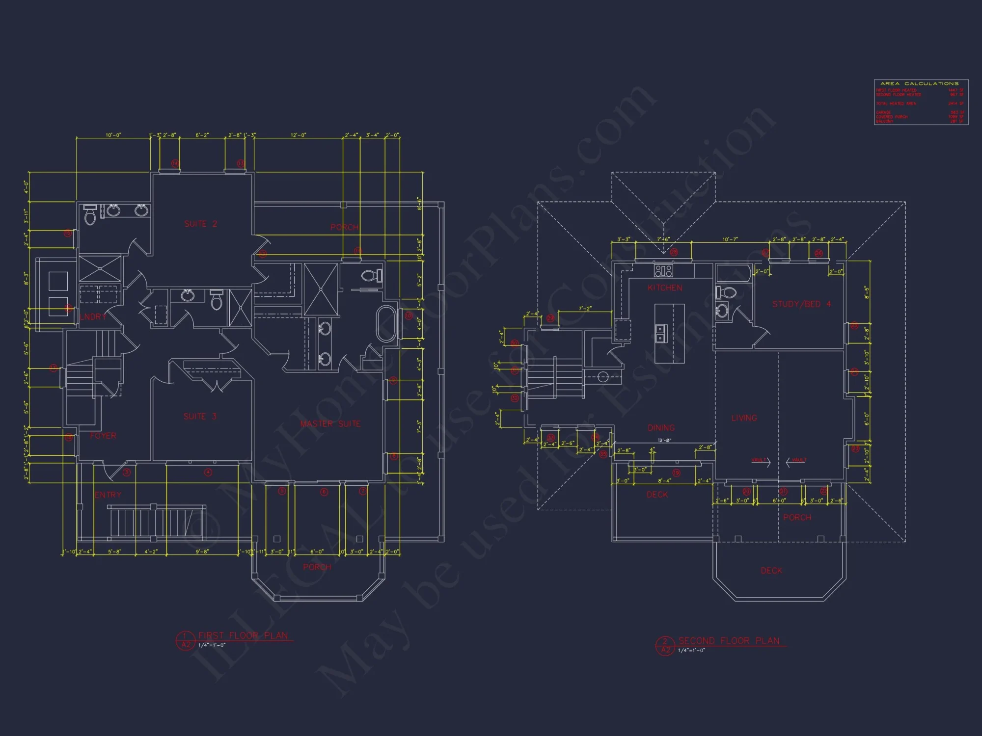 Modern Beach House Floor Plan with CAD Architecture Designs