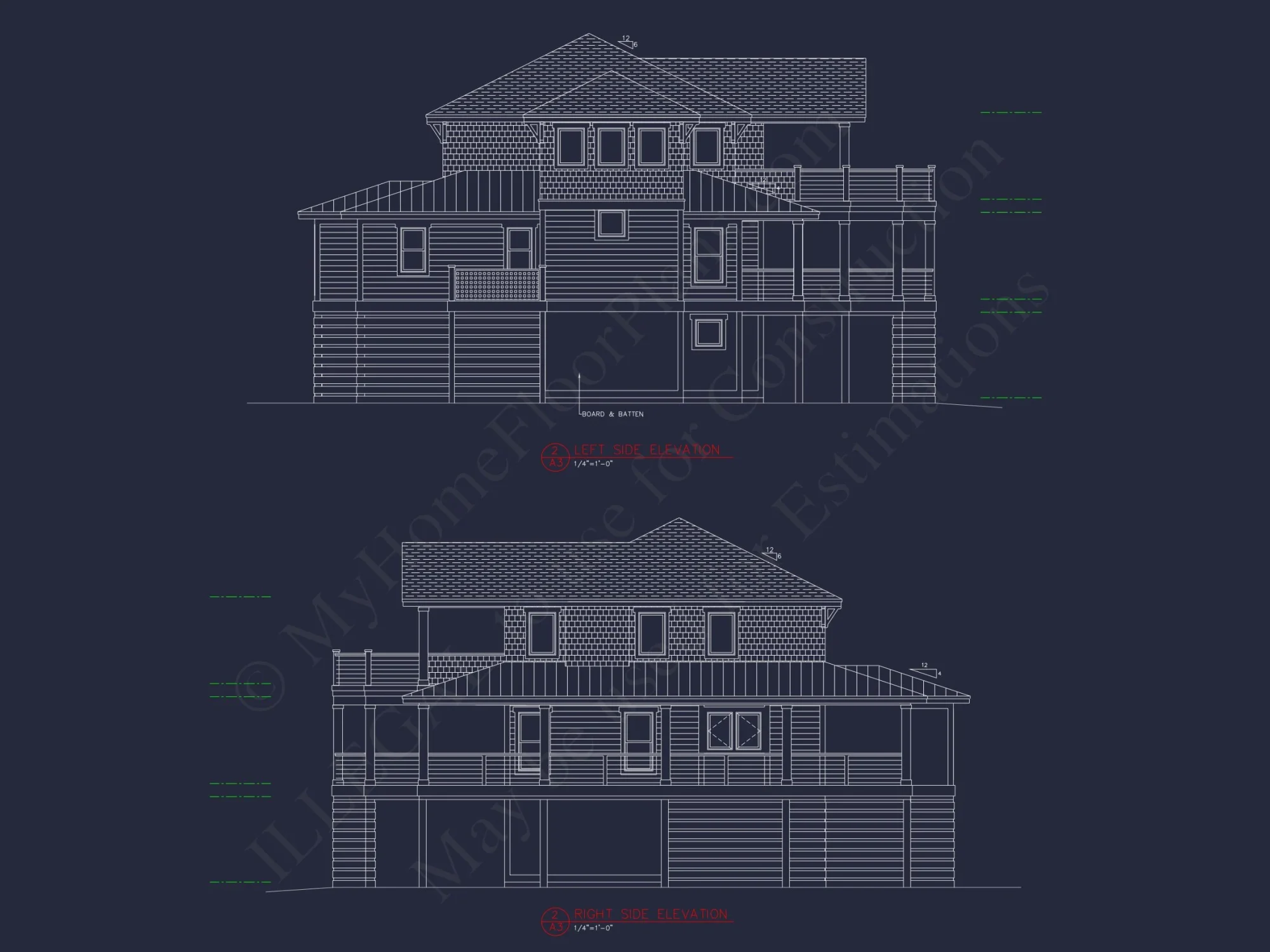 Modern Beach House Floor Plan with CAD Architecture Designs