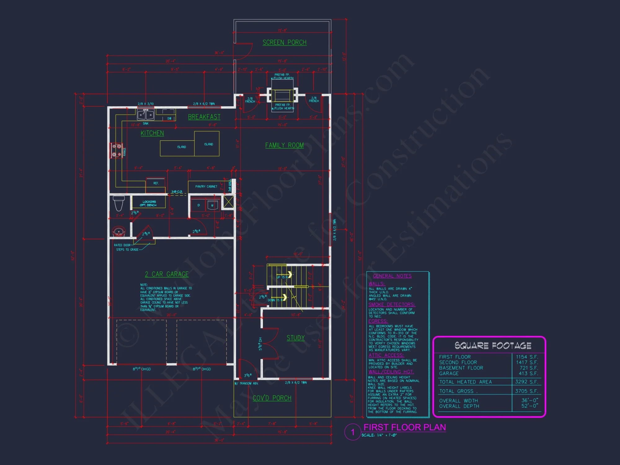 3-Story Craftsman house Plans with Blueprint & CAD Designs