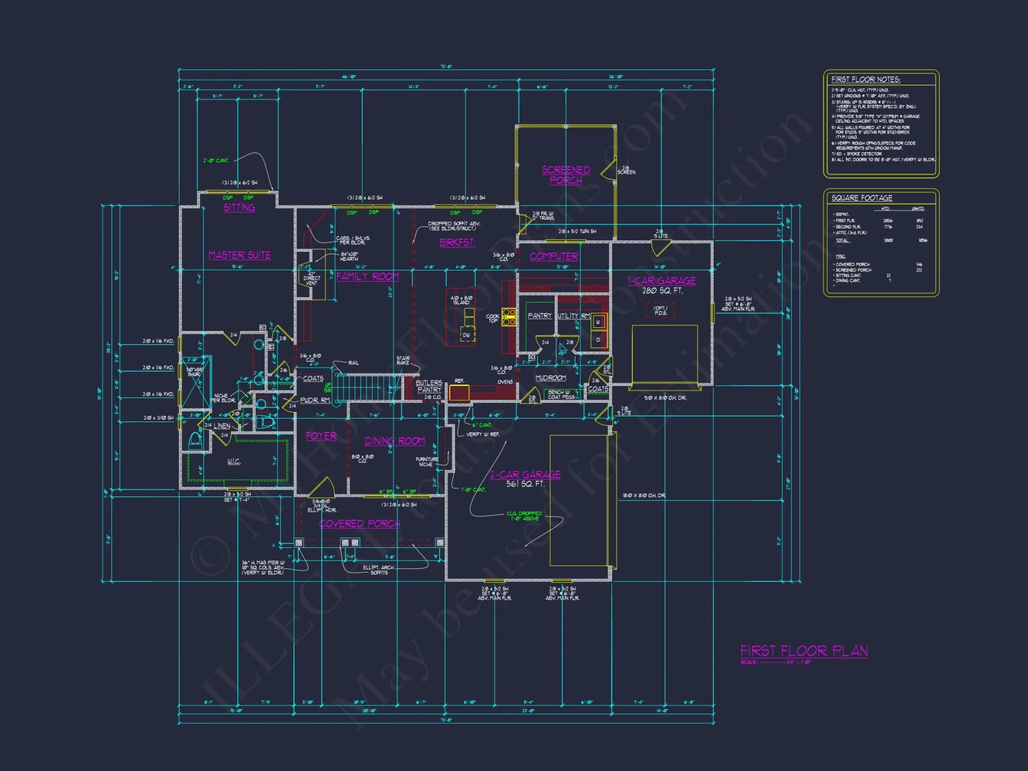 Modern house Plan with CAD Designs, Blueprint & Two Floors