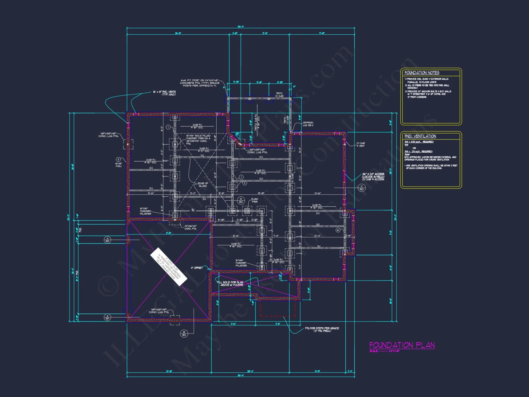 Modern Floor Plan with CAD Design Featuring 2-Story 4-Bedroom house
