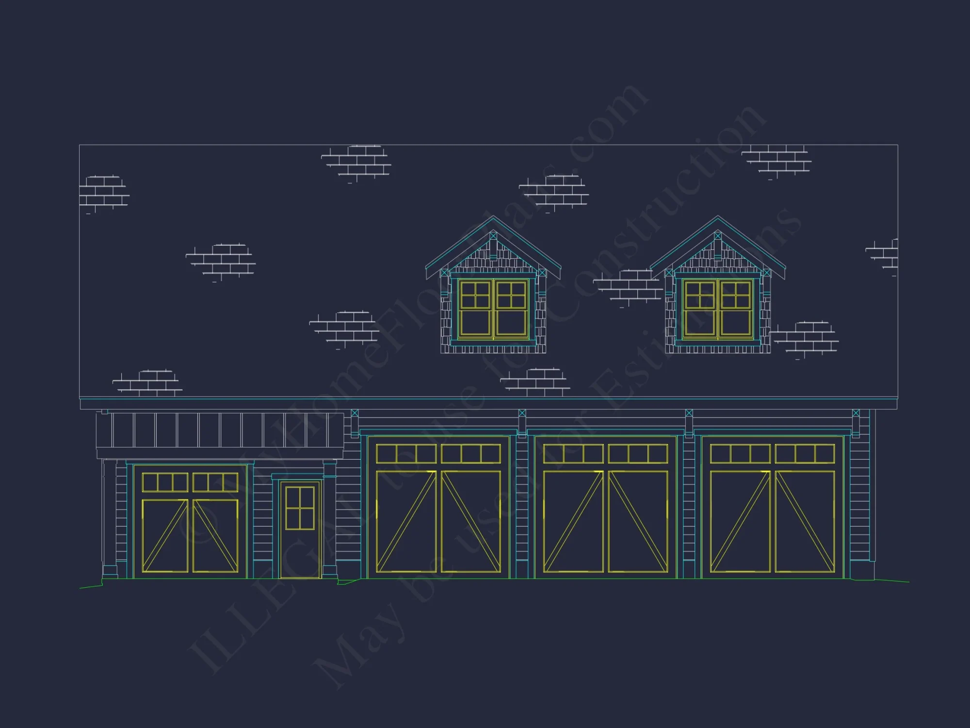 Versatile house Blueprint with Floor Plan & CAD Designs