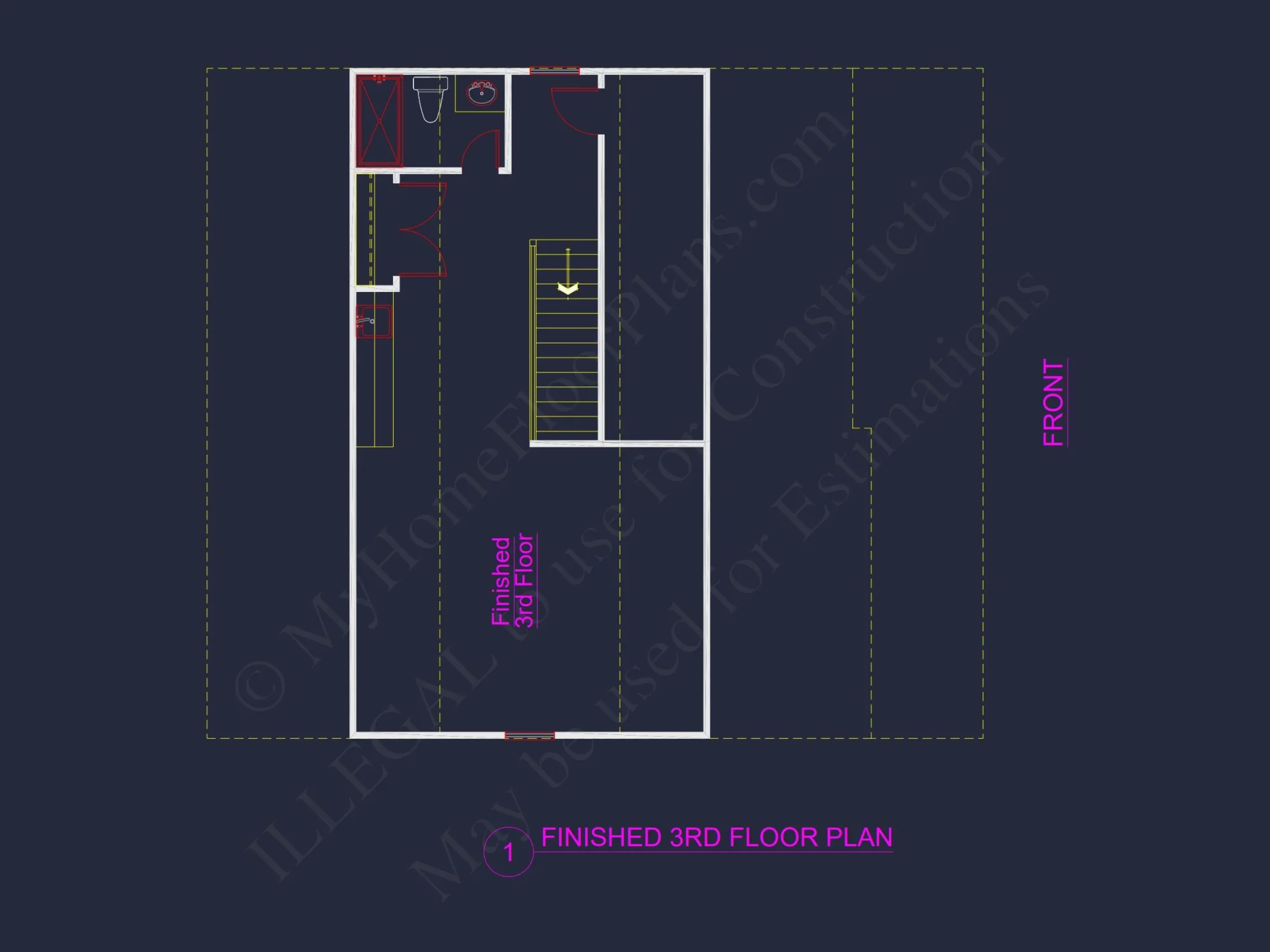 Classic Suburban house Plan with 3 Stories and CAD Designs