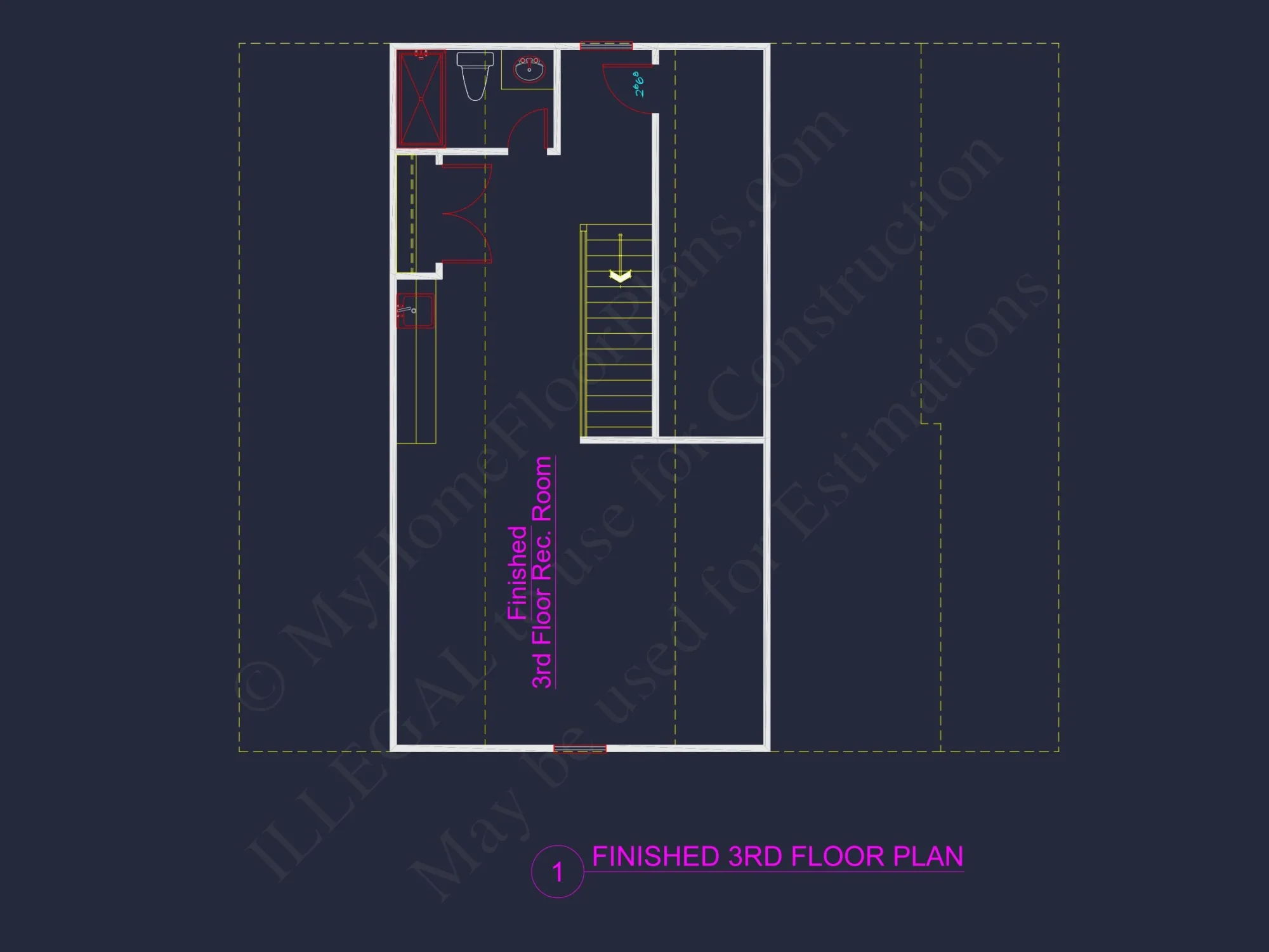 Traditional house Plan Blueprint with CAD Designs for Builders