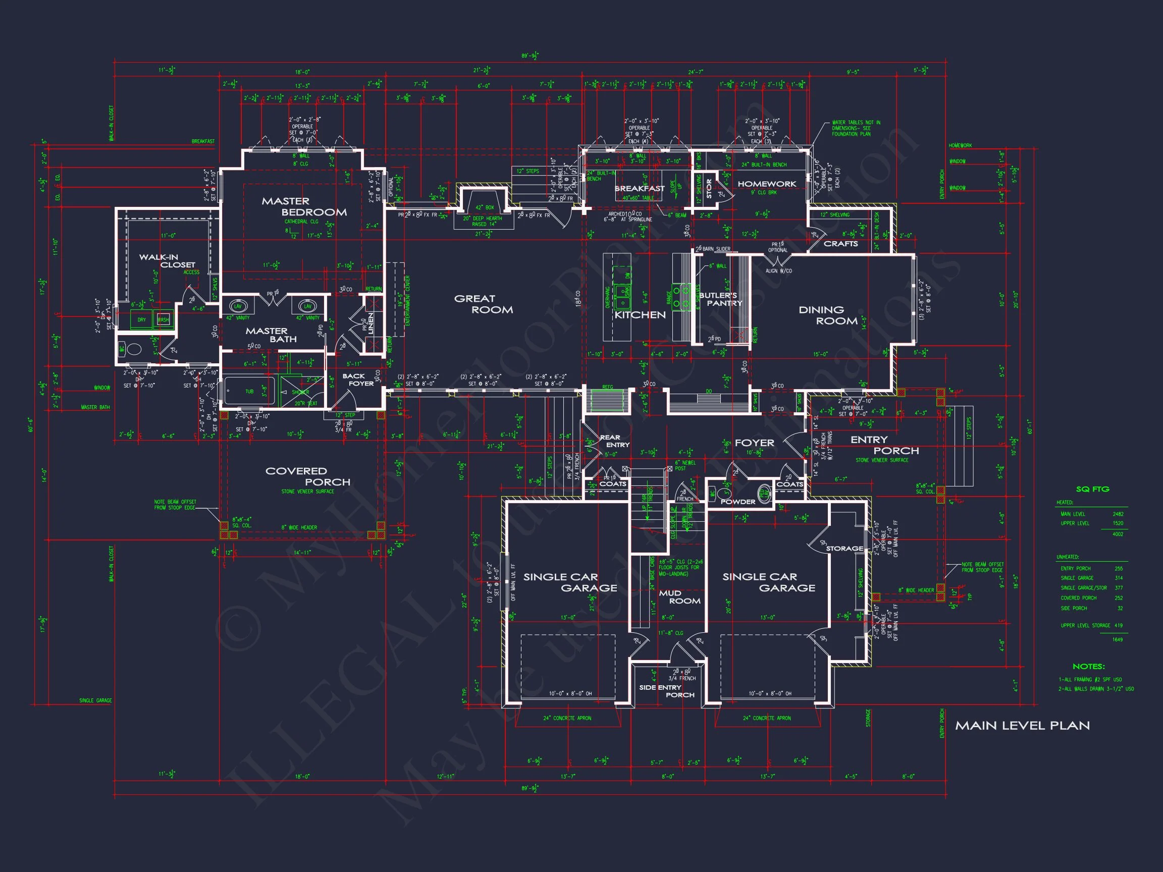 13-1007 HOUSE PLAN - Beautiful House Plan: CAD Floor Designs for Spacious Living 9 Beautiful house Plan: CAD Floor Designs for Spacious Living
