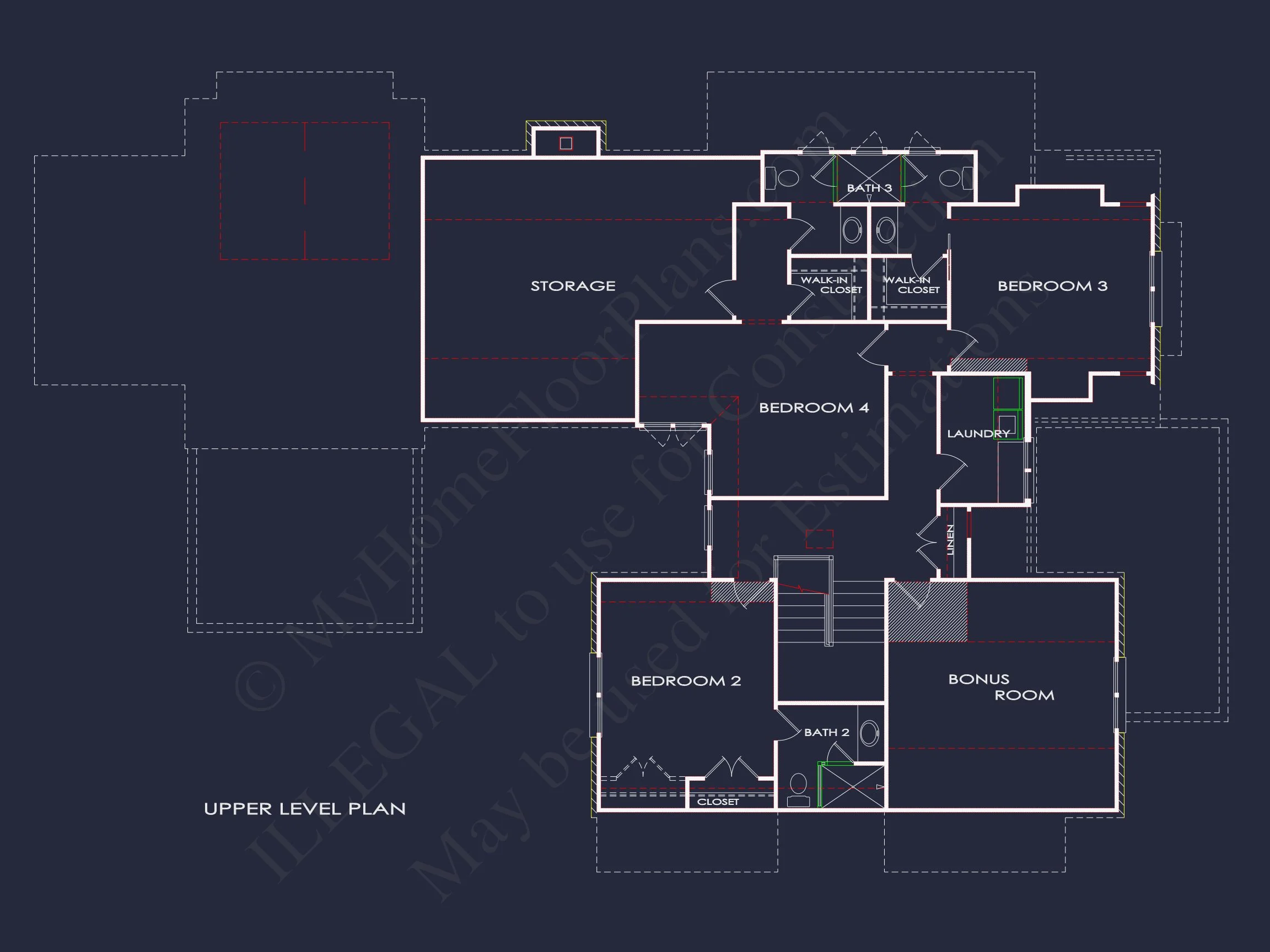 13-1007 HOUSE PLAN - Beautiful House Plan: CAD Floor Designs for Spacious Living 8 Beautiful house Plan: CAD Floor Designs for Spacious Living