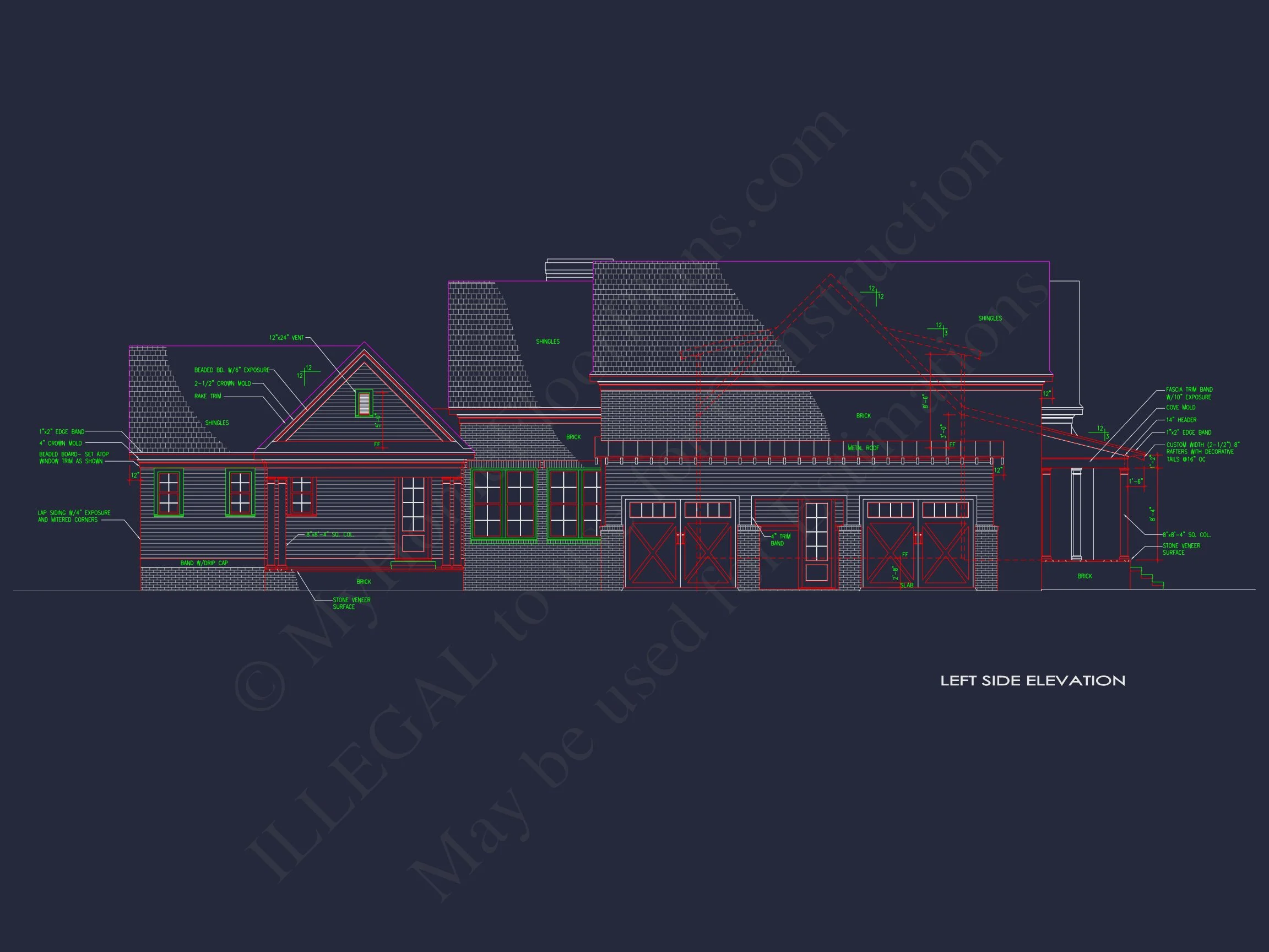 13-1007 HOUSE PLAN - Beautiful House Plan: CAD Floor Designs for Spacious Living 4 Beautiful house Plan: CAD Floor Designs for Spacious Living