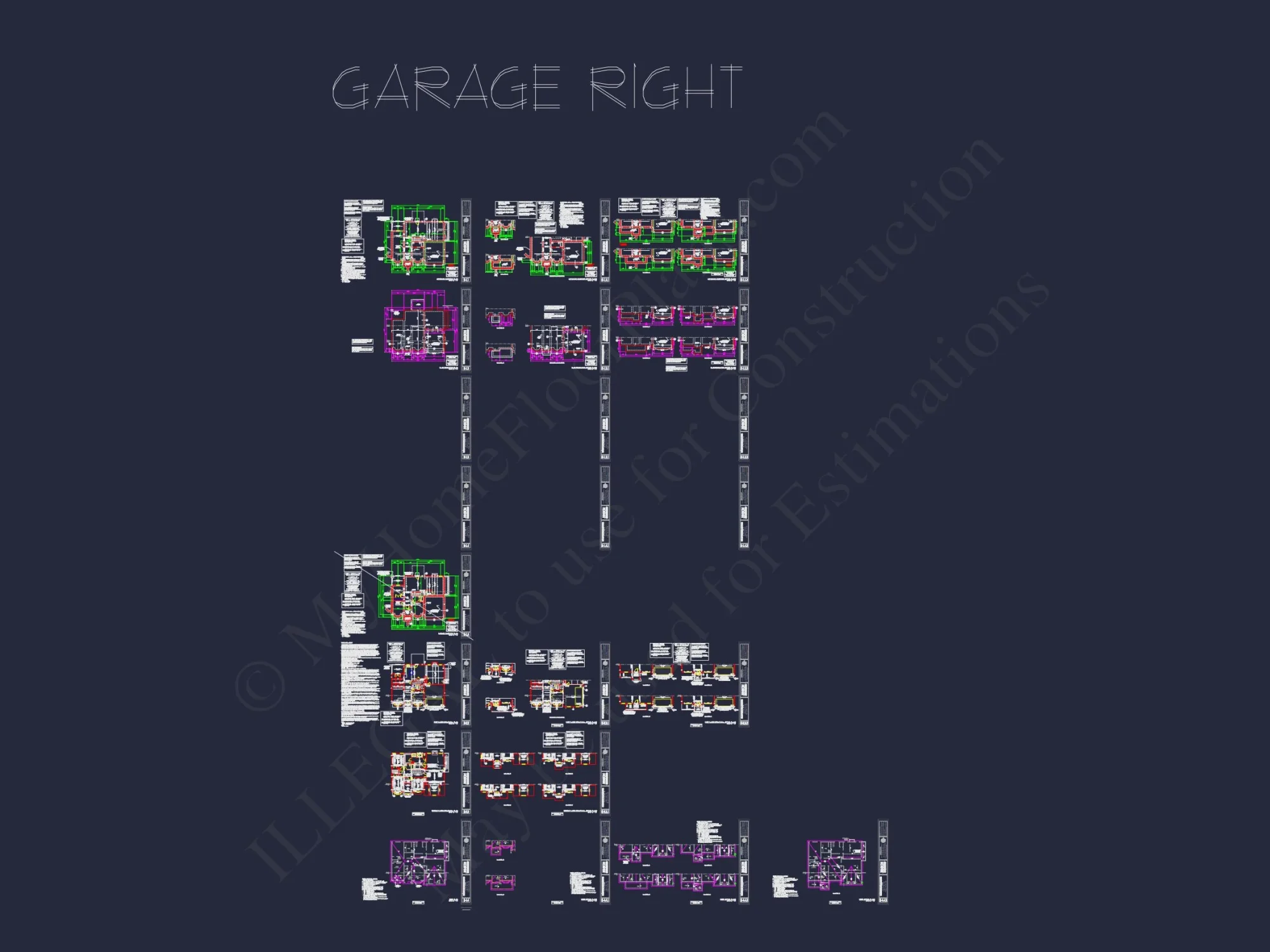 "Image of a detailed CAD blueprint for an elegant house plan design number 76"