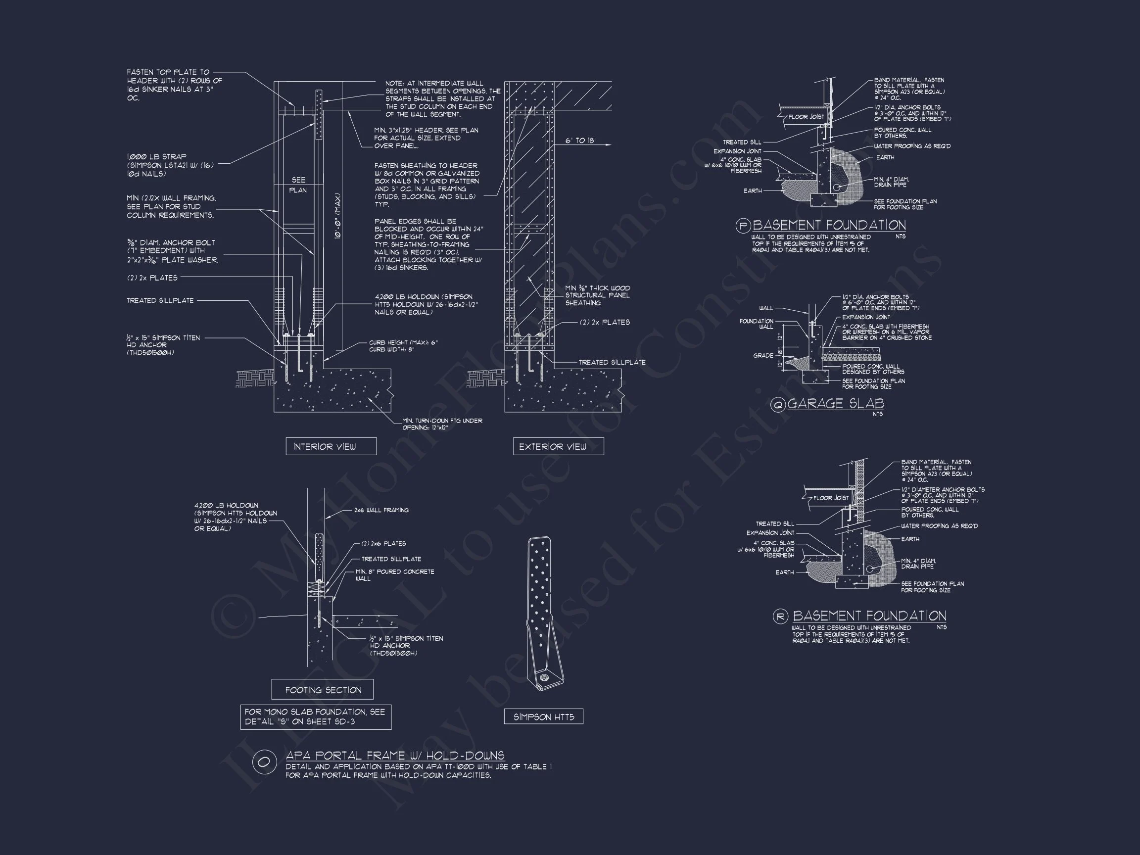 "Image of detailed CAD blueprint designs for an elegant house plan 74"