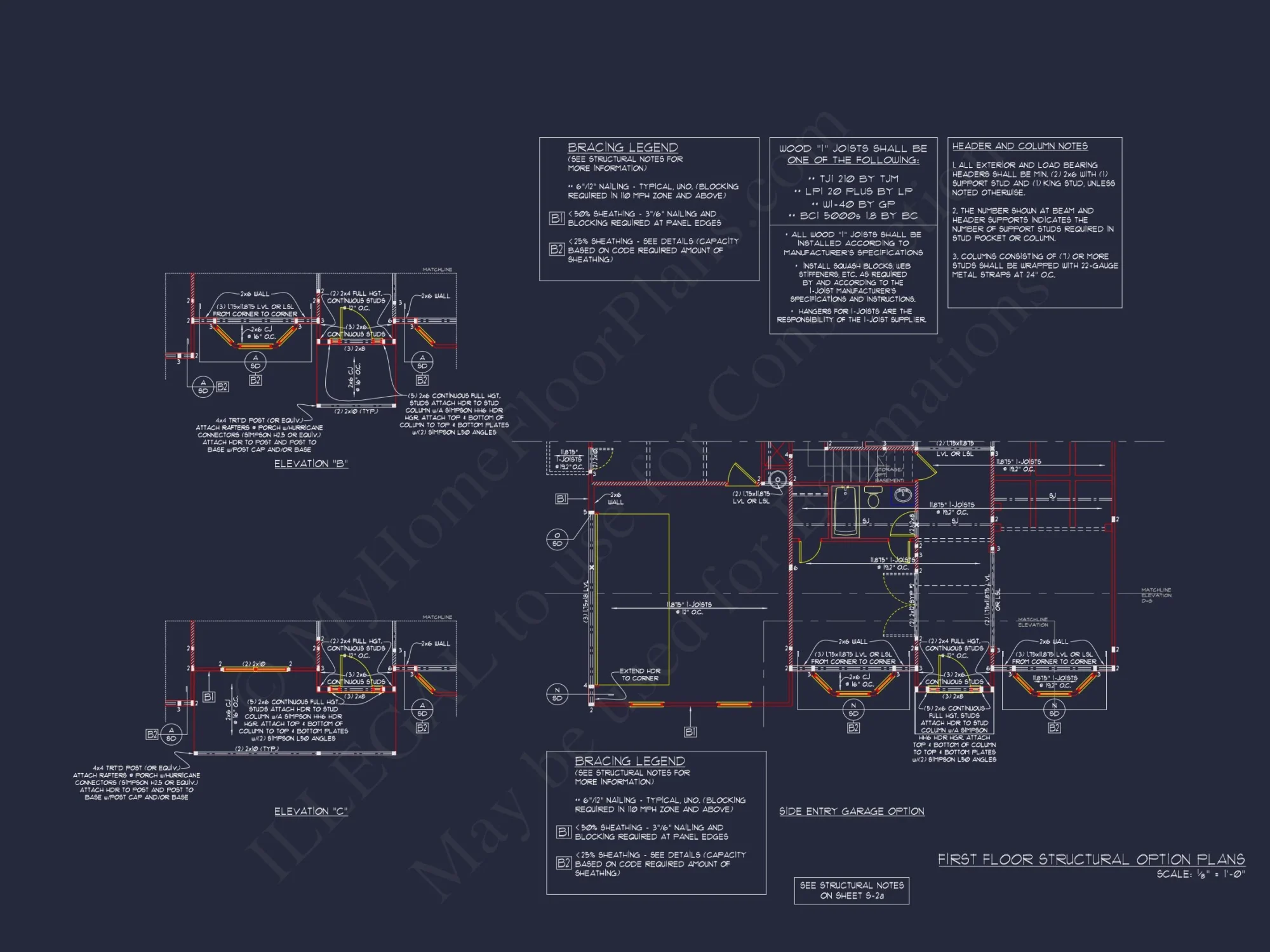 "Architectural CAD blueprint of an elegant house plan with detailed design elements"