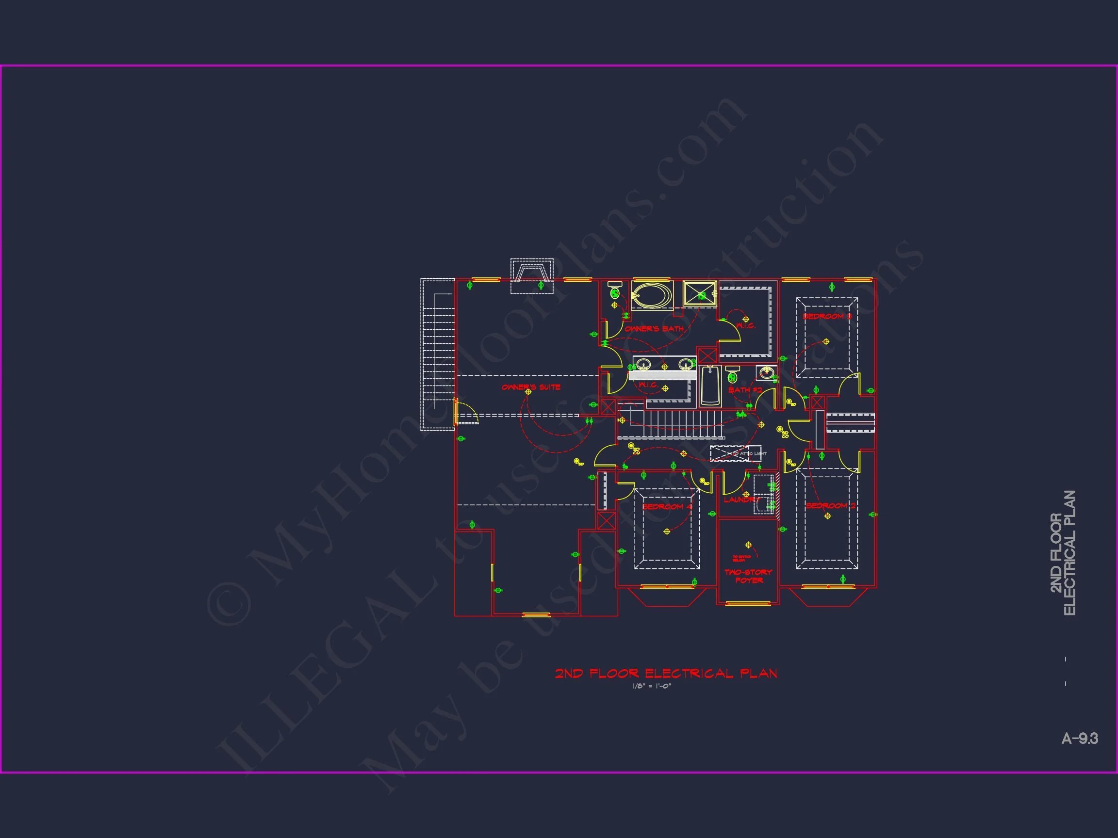 Elegant house Plan with Detailed CAD Blueprint Designs