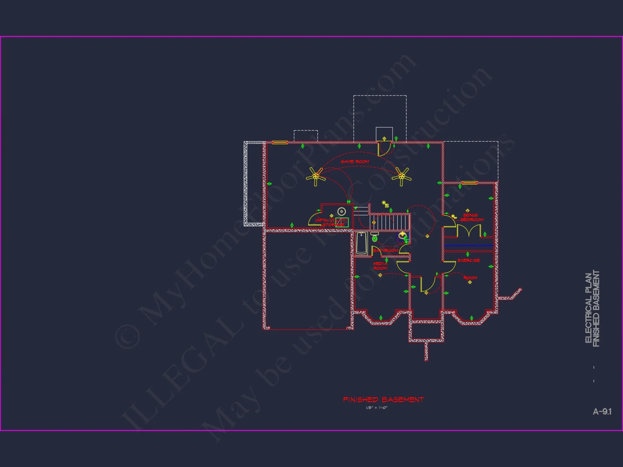 Elegant house Plan with Detailed CAD Blueprint Designs