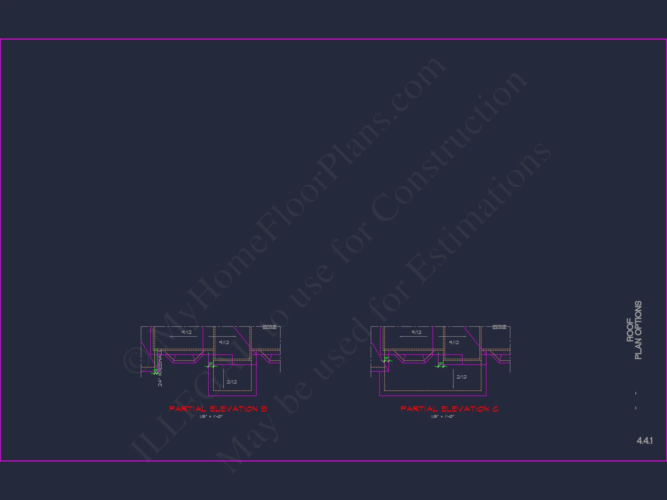 Elegant house Plan with Detailed CAD Blueprint Designs