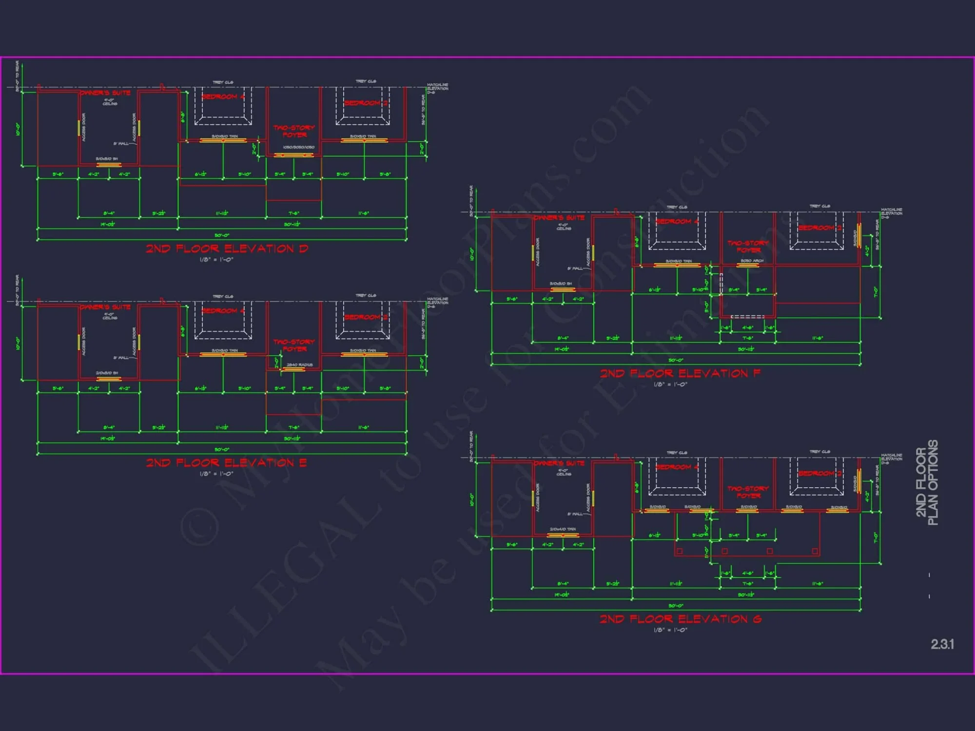 Elegant house Plan with Detailed CAD Blueprint Designs