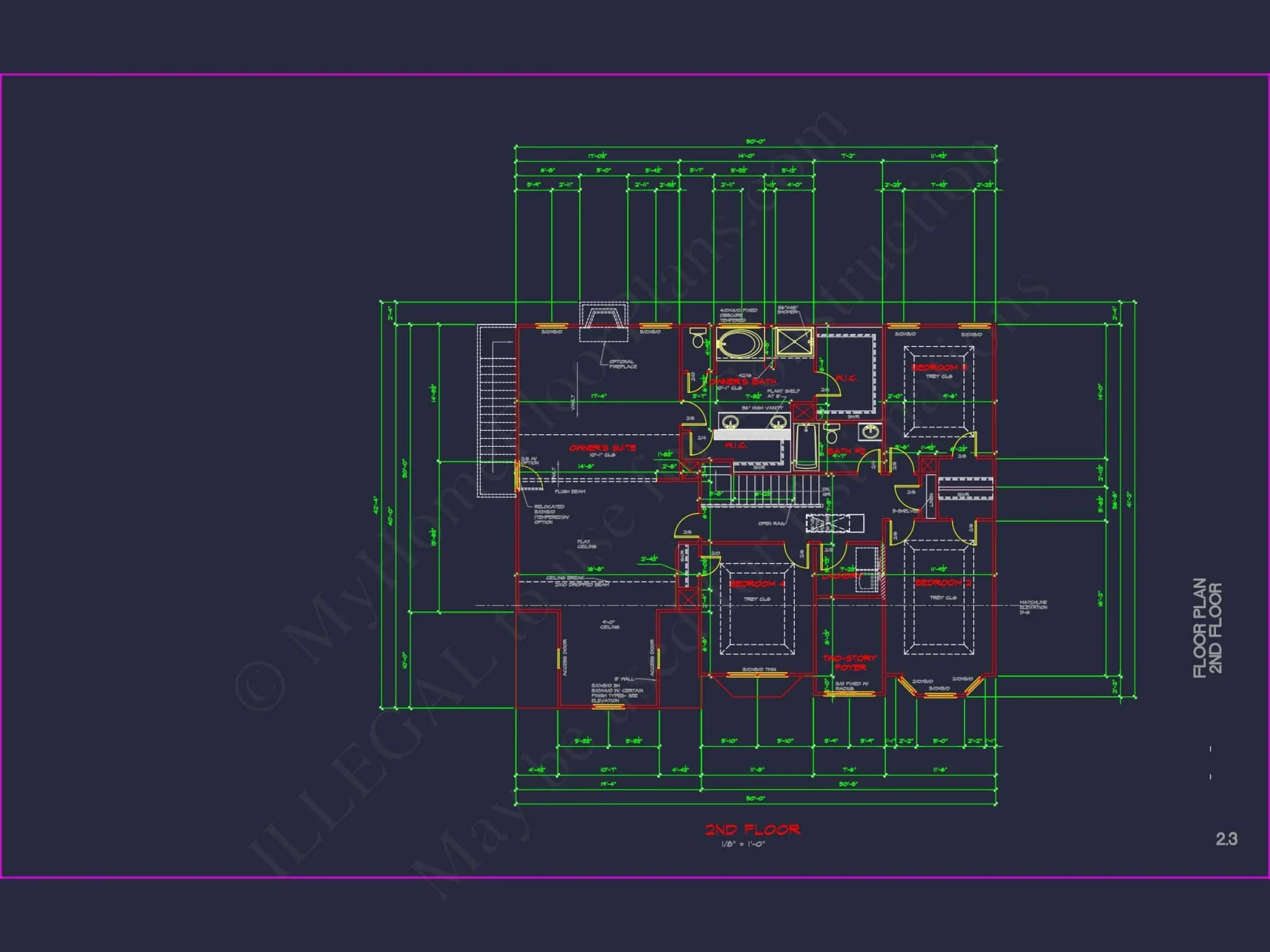 Elegant house Plan with Detailed CAD Blueprint Designs