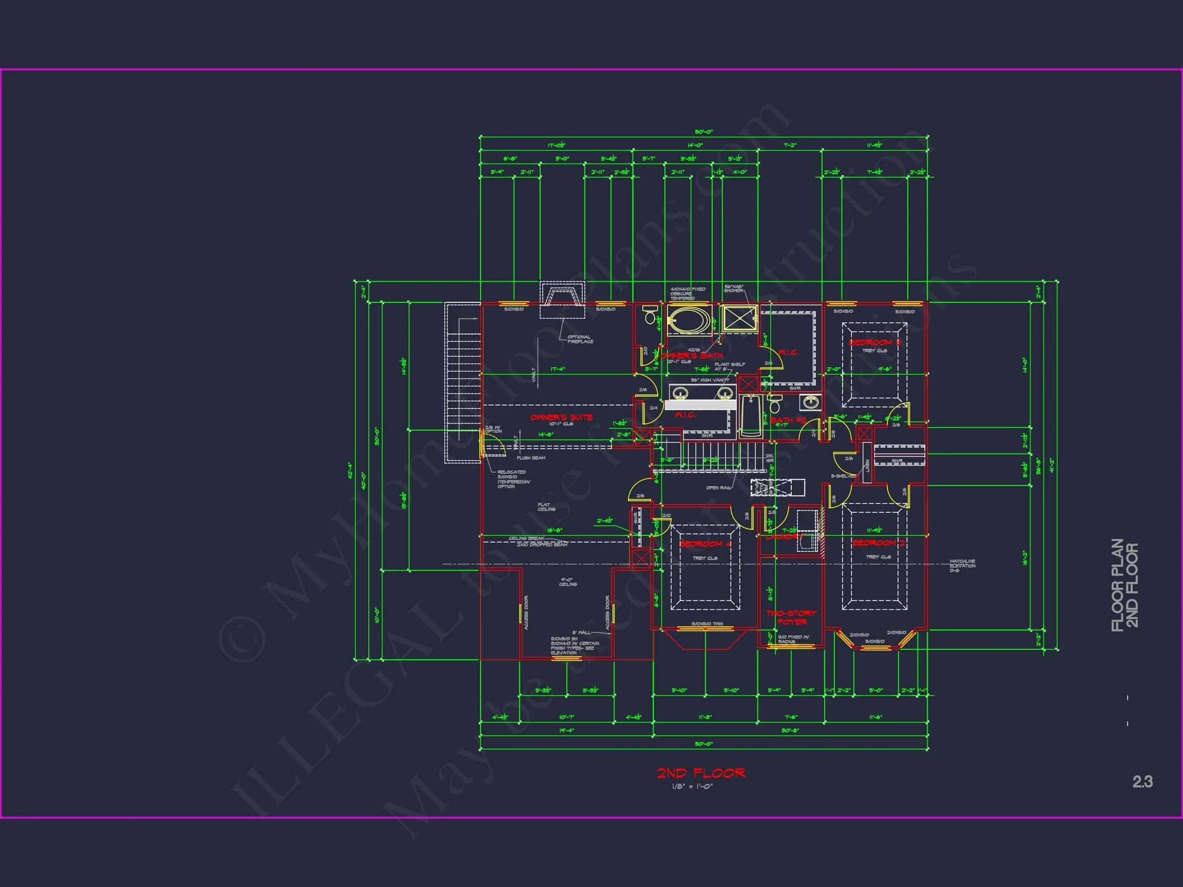 Elegant house Plan with Detailed CAD Blueprint Designs