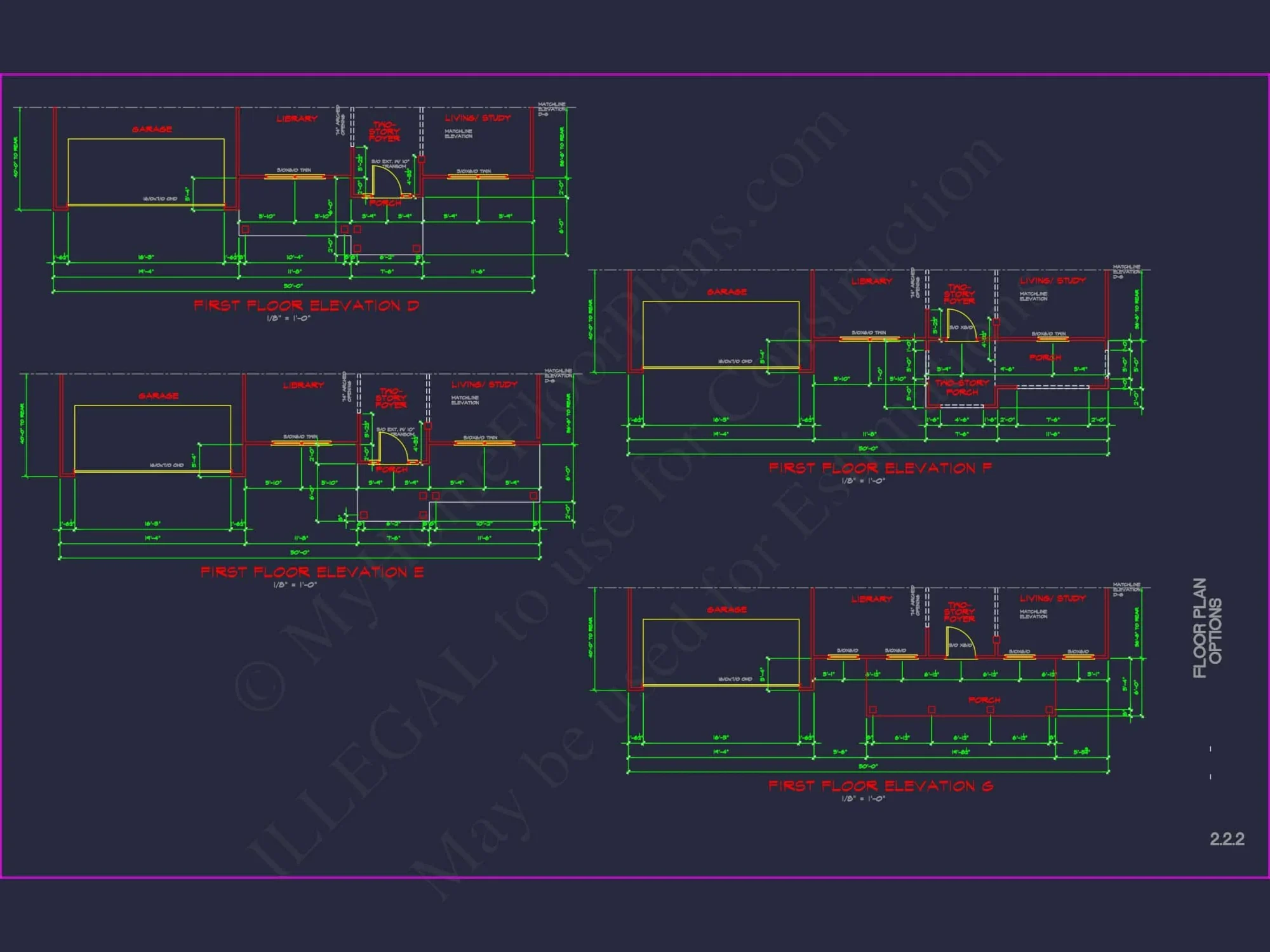 Elegant house Plan with Detailed CAD Blueprint Designs